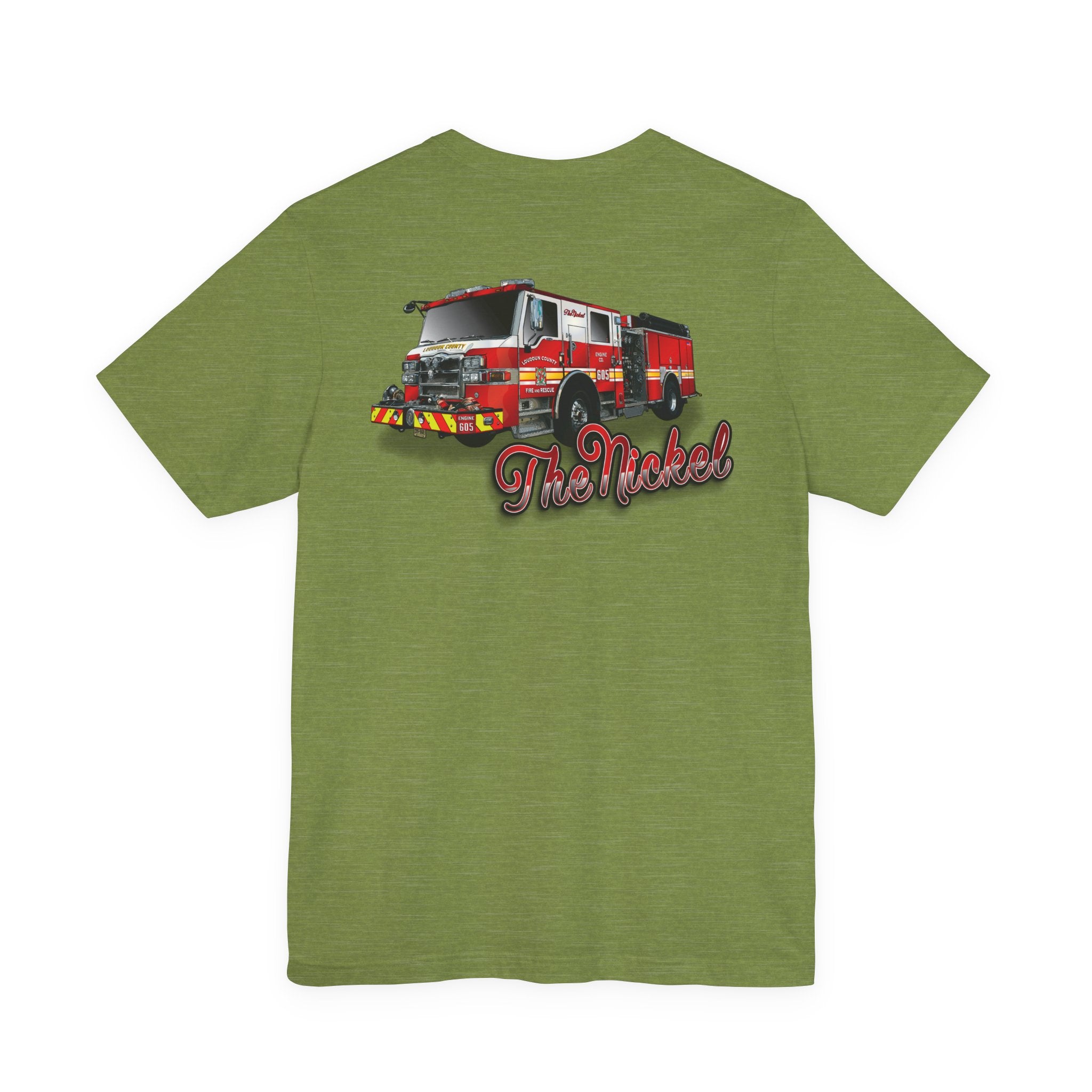 (Bigger Chest logo) LCFR Hamilton Station 5 version 4 Nickel Back- Bella+Canvas Soft Unisex Tee