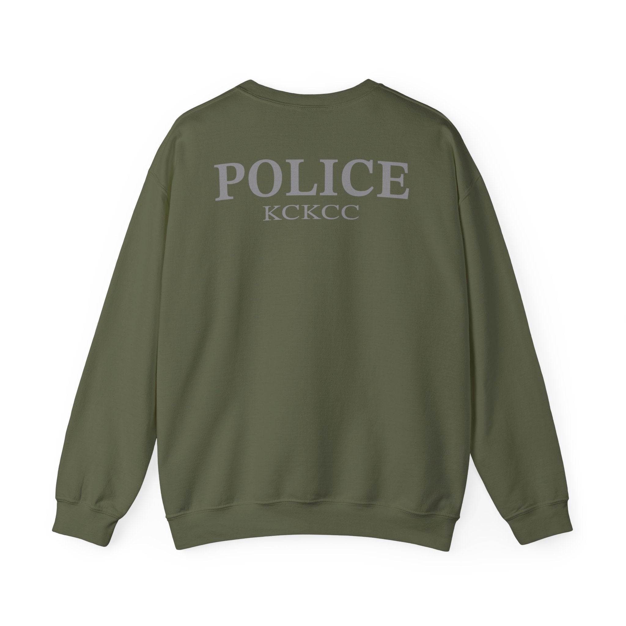 Kansas City College Police Patch Grey - Unisex Heavy Blend™ Crewneck Sweatshirt