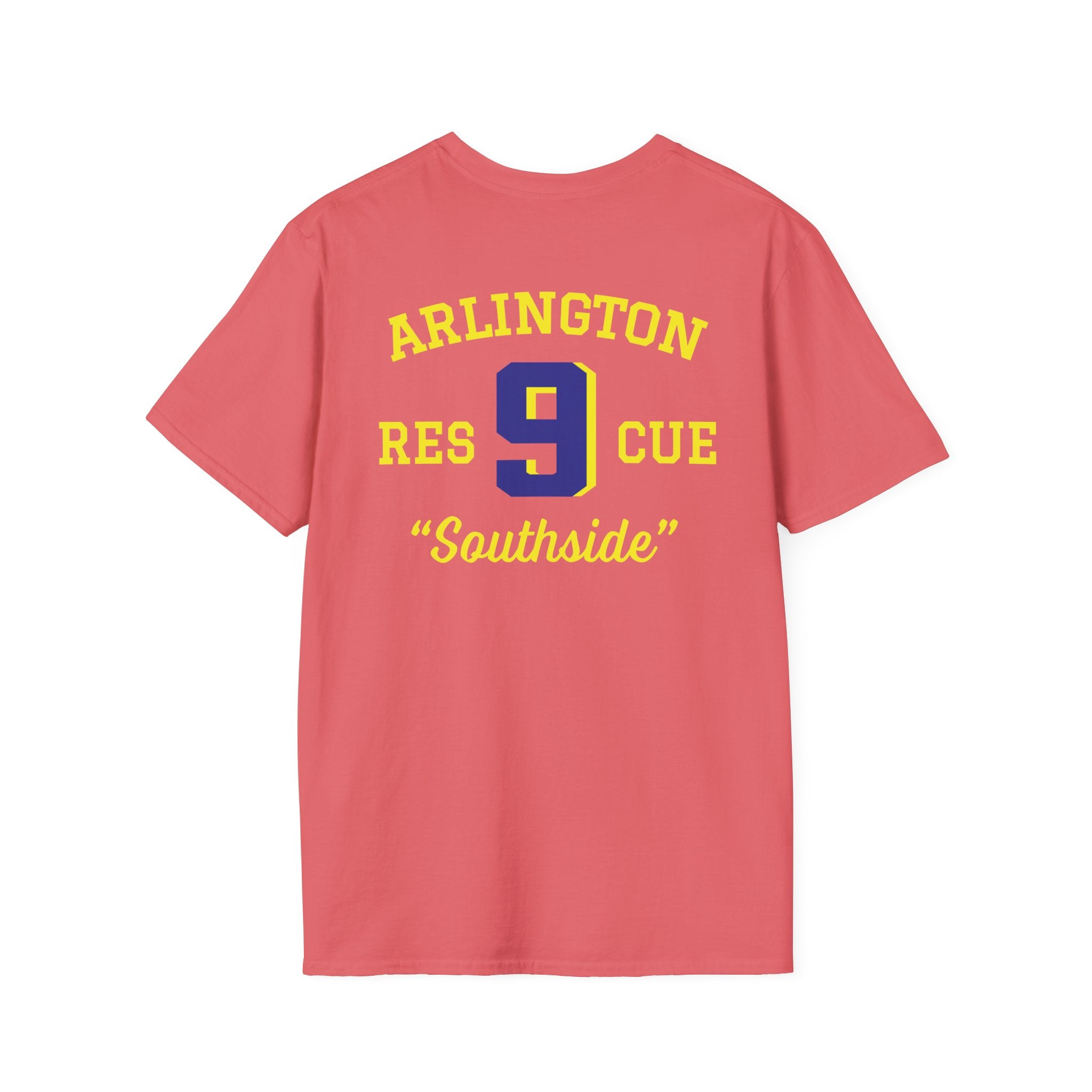 Station 9 Taz Front / Officer Rescue 9 back - Gildan Soft Cotton Softstyle T-Shirt