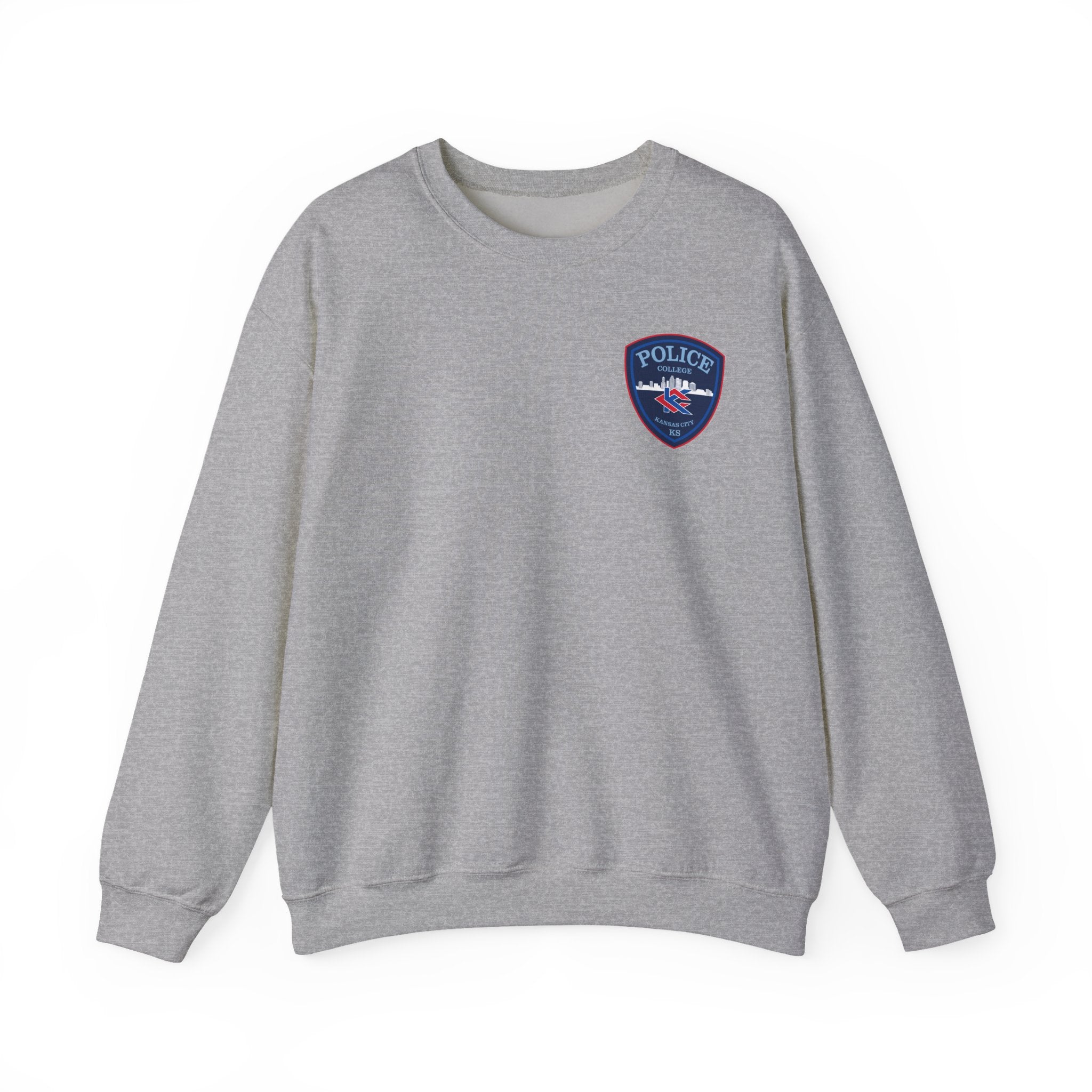 Kansas City College Police Blue Patch - Unisex Heavy Blend™ Crewneck Sweatshirt