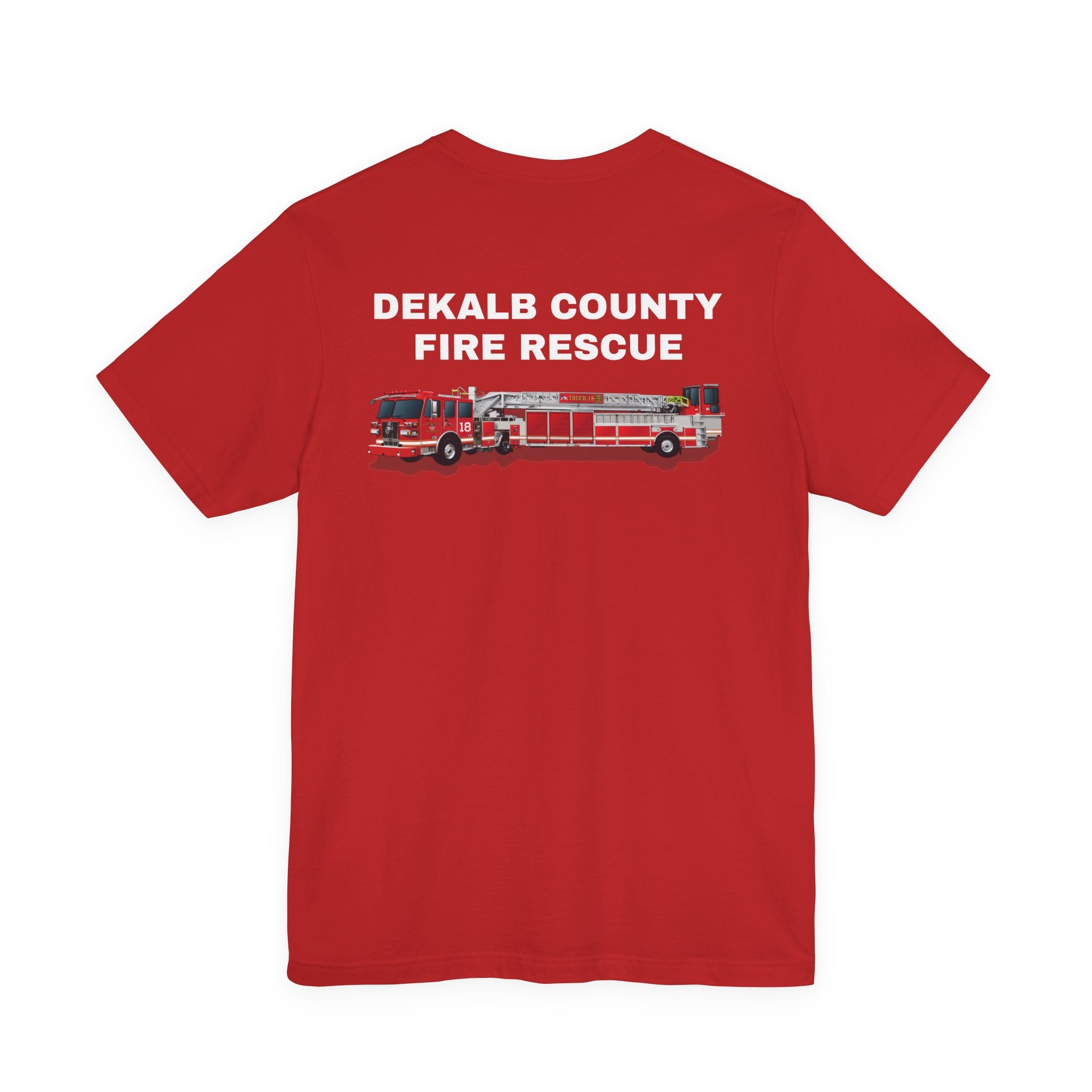 Dekalb County Fire Tiller 18 Rendering - Bella+Canvas Soft Unisex Tee