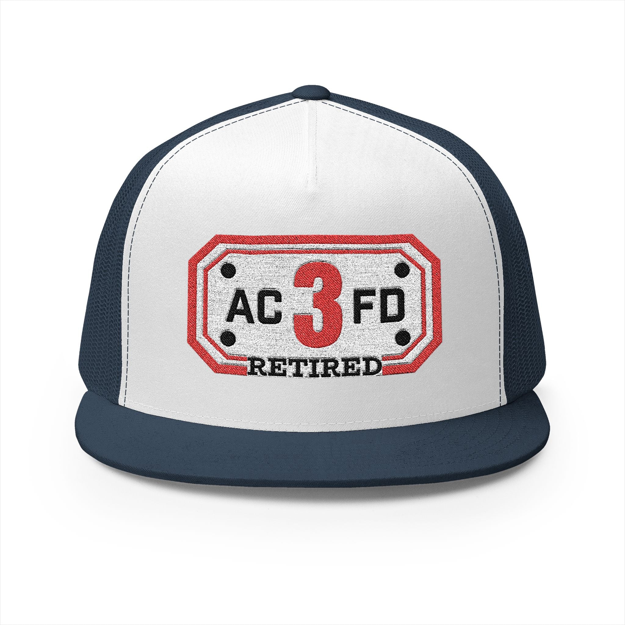 Retired Arlington Engine 3 - 5 Panel Trucker Cap (Embroidery)