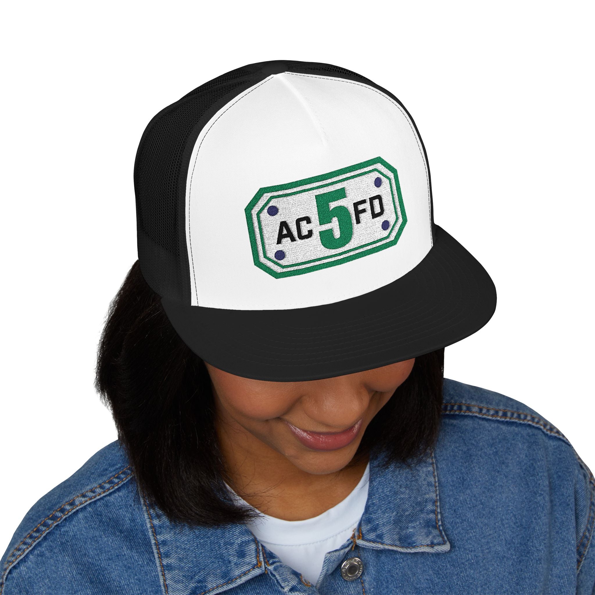 Arlington Truck 5 (requested different style hat) - 5 Panel Trucker Cap (Embroidery)