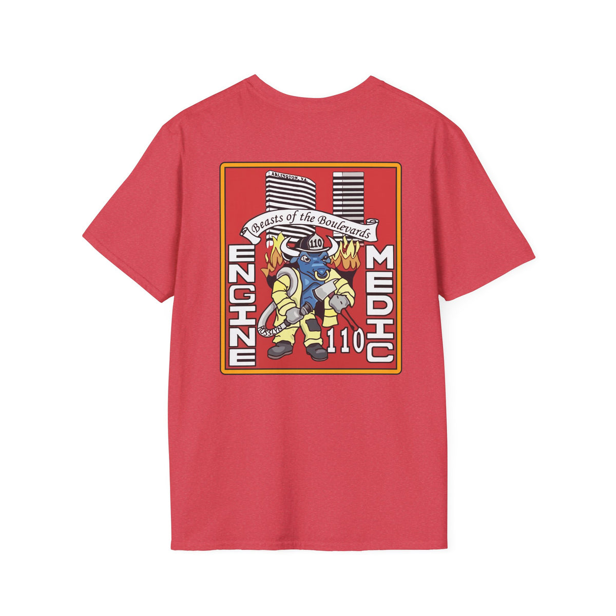 Arlington Station 10 Beast of Blvd (version 2) - Gildan Soft Cotton Softstyle T-Shirt