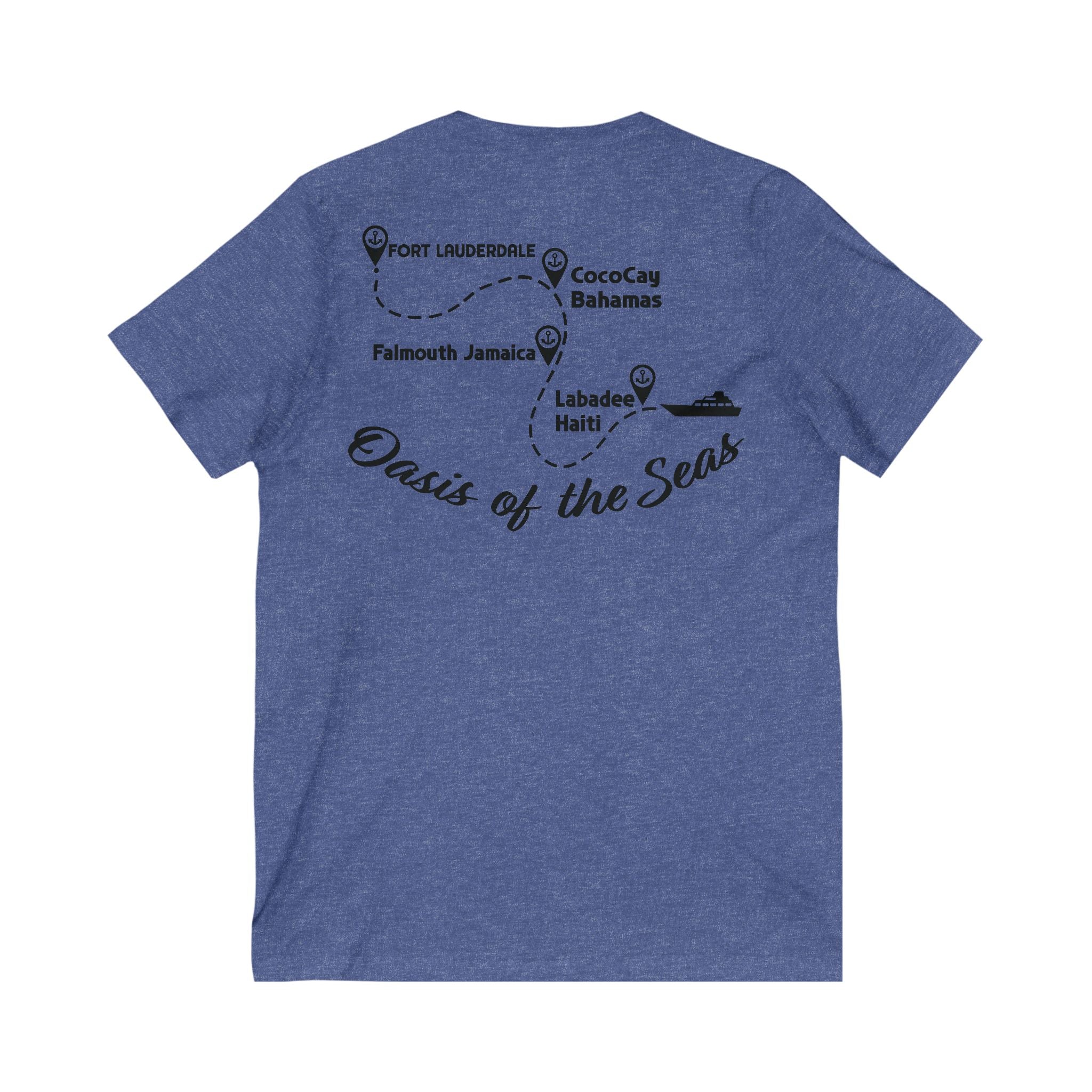 Unisex Jersey Short Sleeve V-Neck Tee