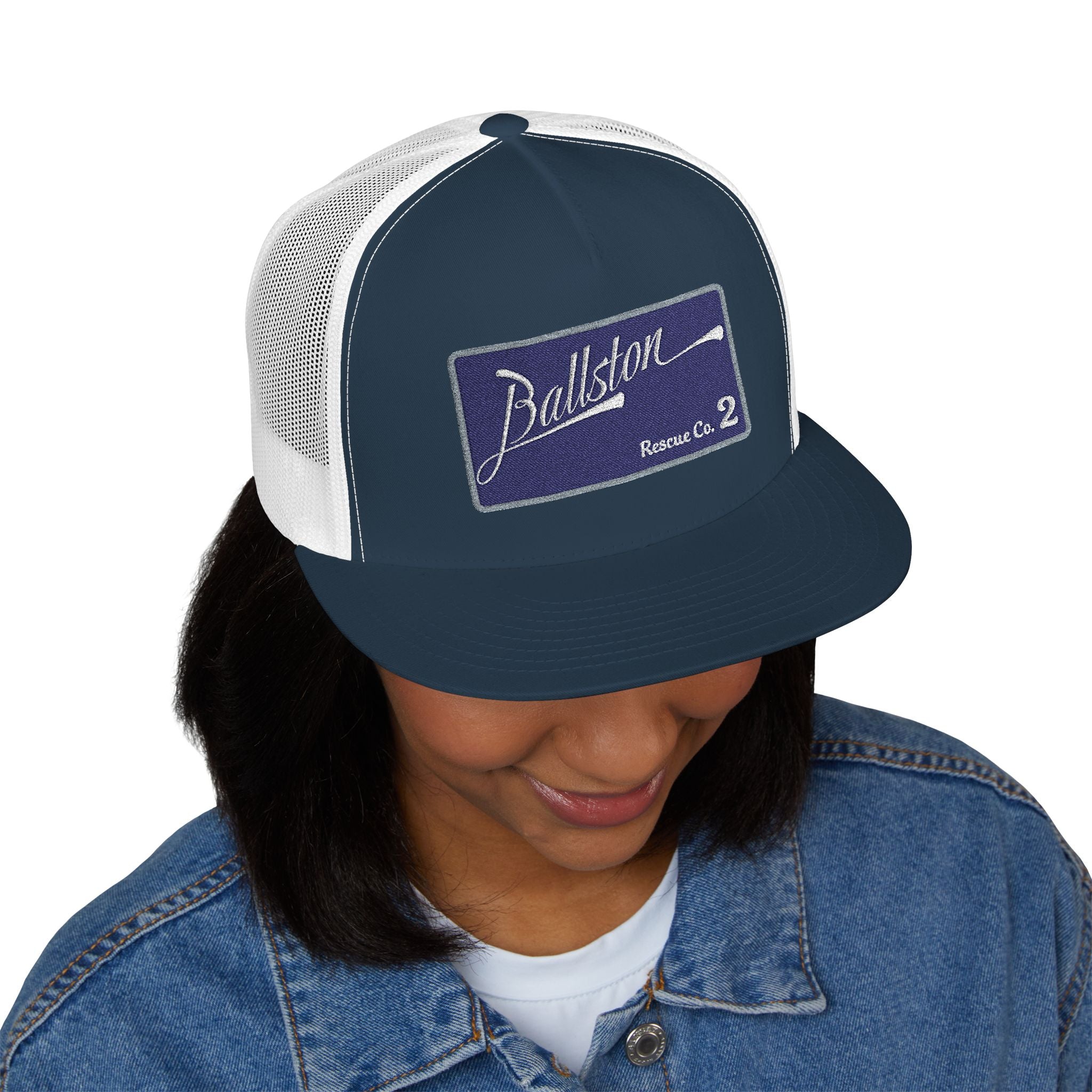 Arlington Ballston Rescue Co. 2  - 5 Panel Trucker Cap (Embroidery)