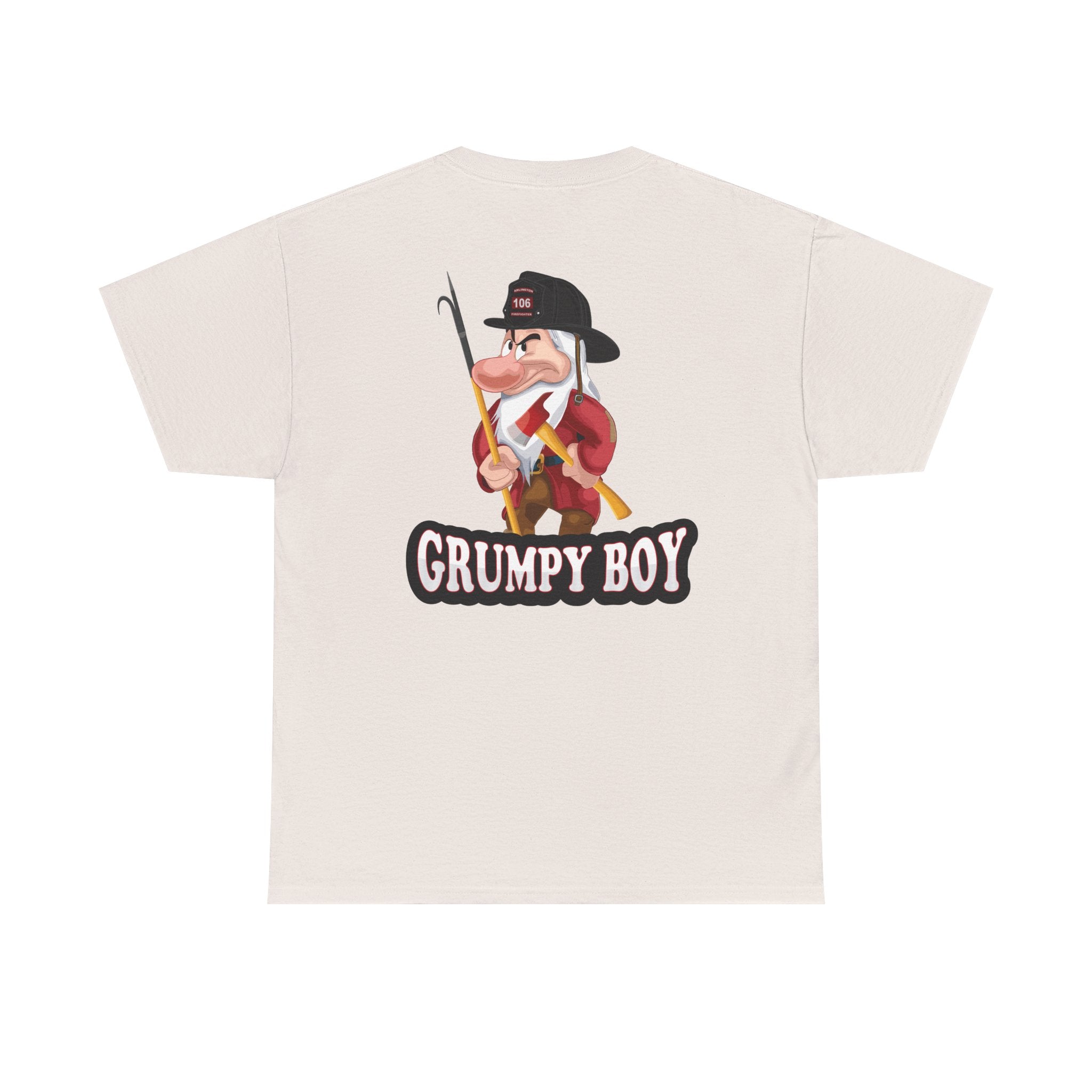 Grumpy Boy Firefighter - Heavy Cotton Unisex Tee
