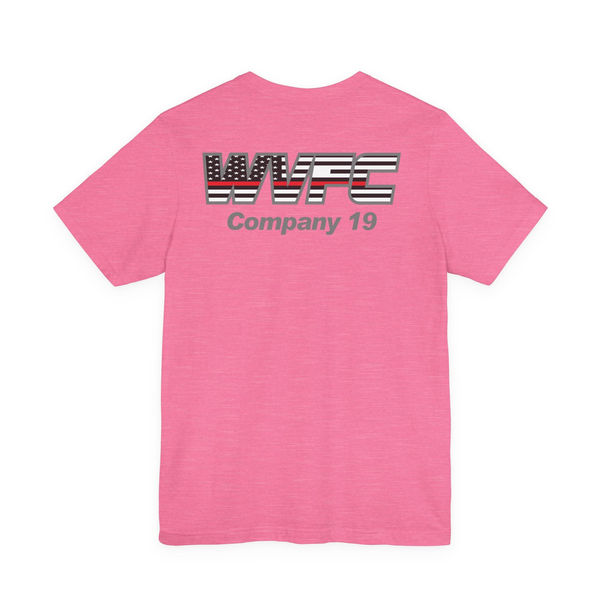 WVFC Goat Version 3 Red Line Flag Gray - Unisex Jersey Short Sleeve Tee