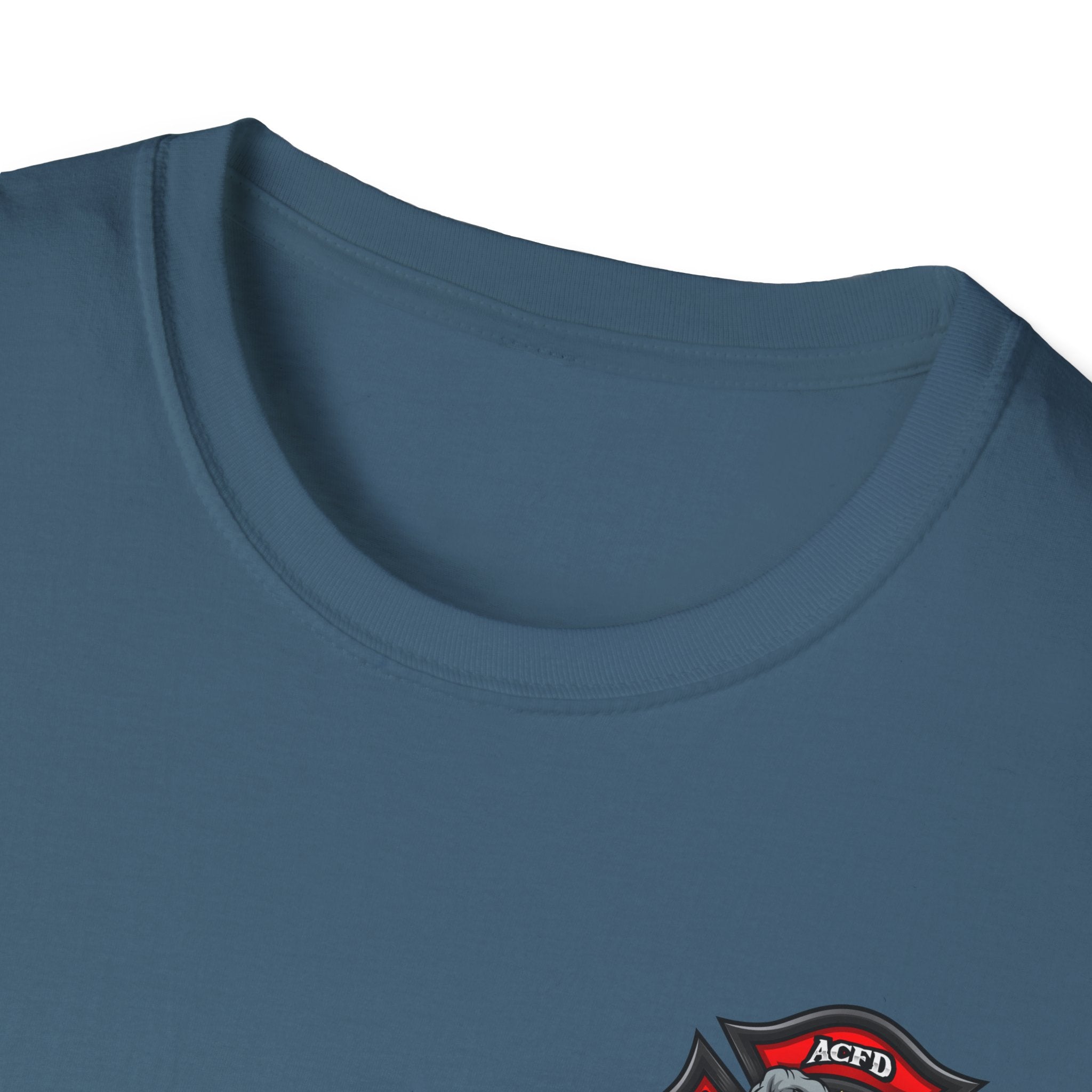 Station 3 Rhino Logo Officer - Gildan Soft Cotton Softstyle T-Shirt