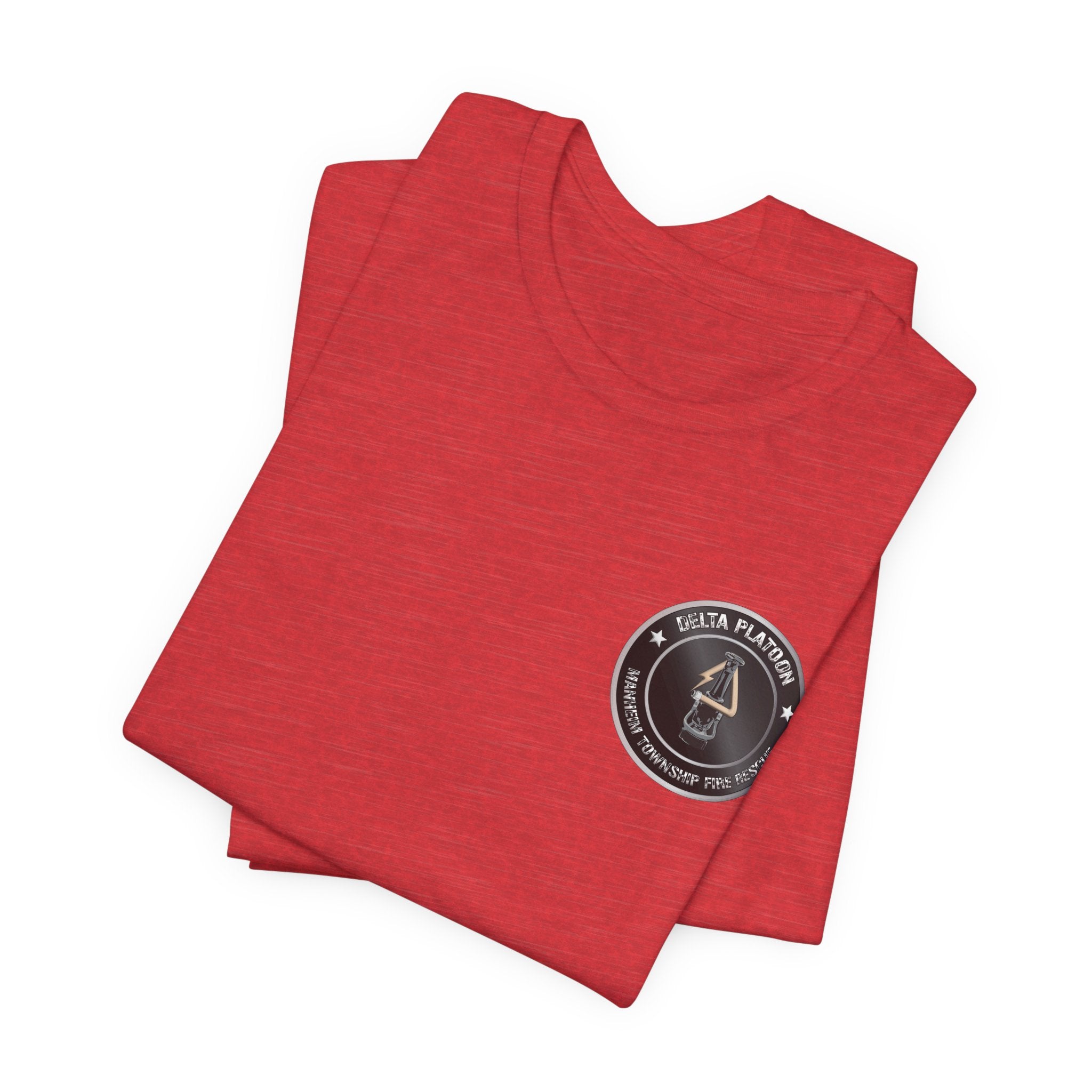 Manheim Township Local Delta Platoon Local white - Bella+Canvas Soft Unisex Tee