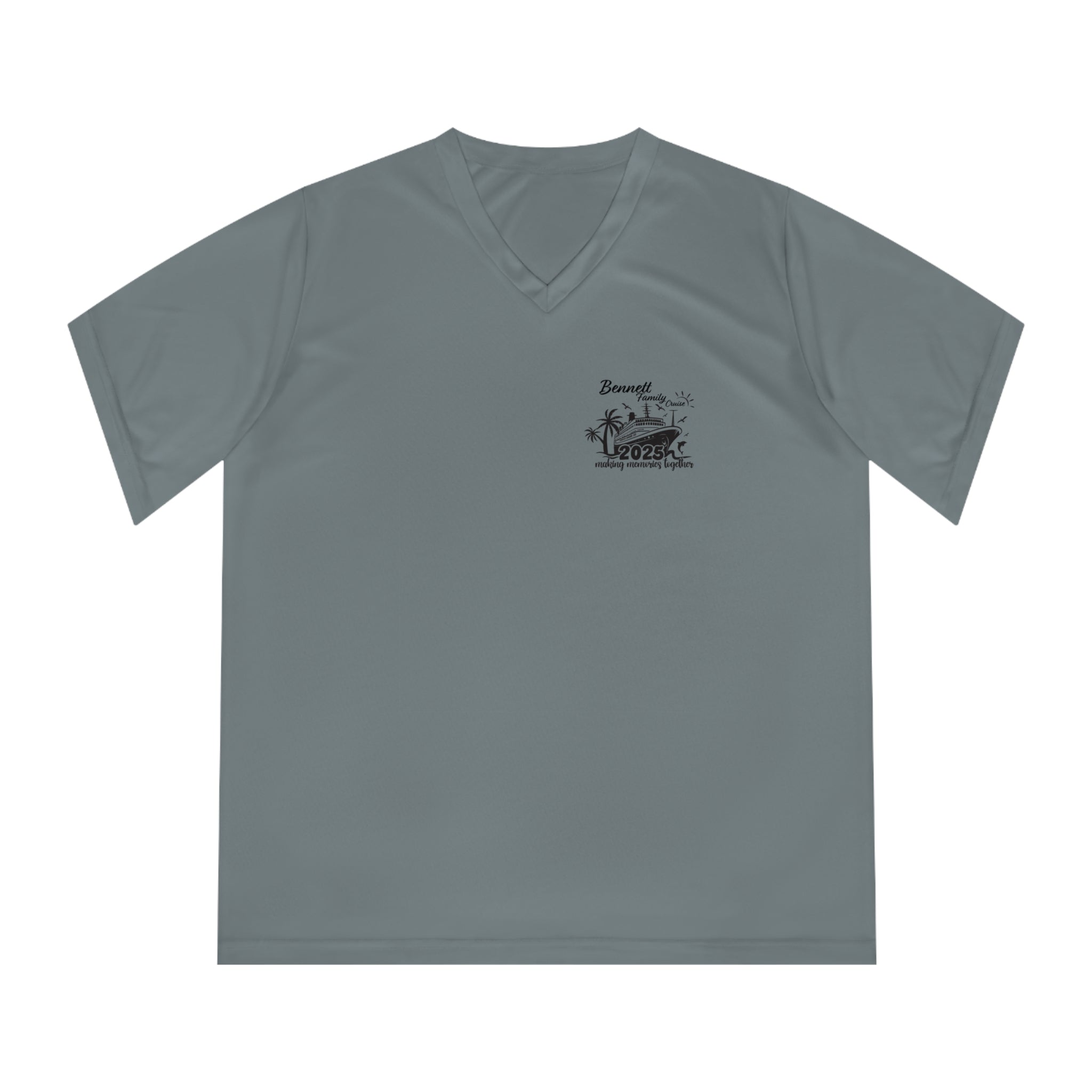 Bennett Family Cruise Black logo - Women's Performance V-Neck T-Shirt