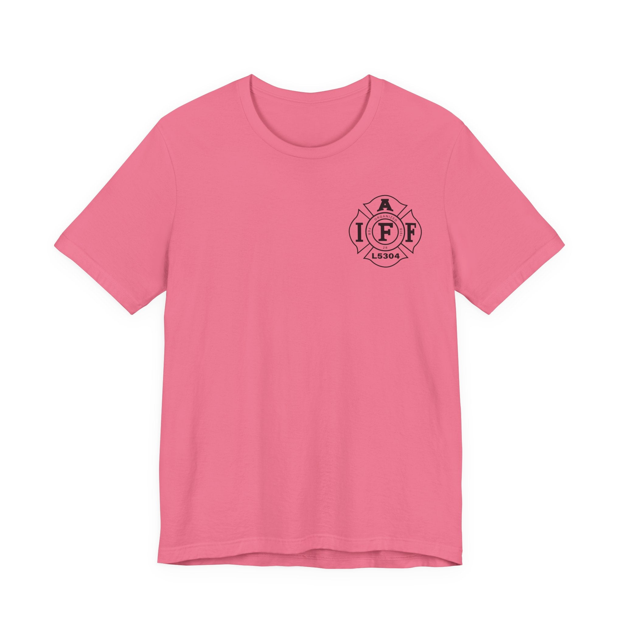 Clarke County Fire Breast Cancer (Portion of Proceeds go to Local 5304) - Bella+Canvas Soft Jersey Cotton Unisex Tee