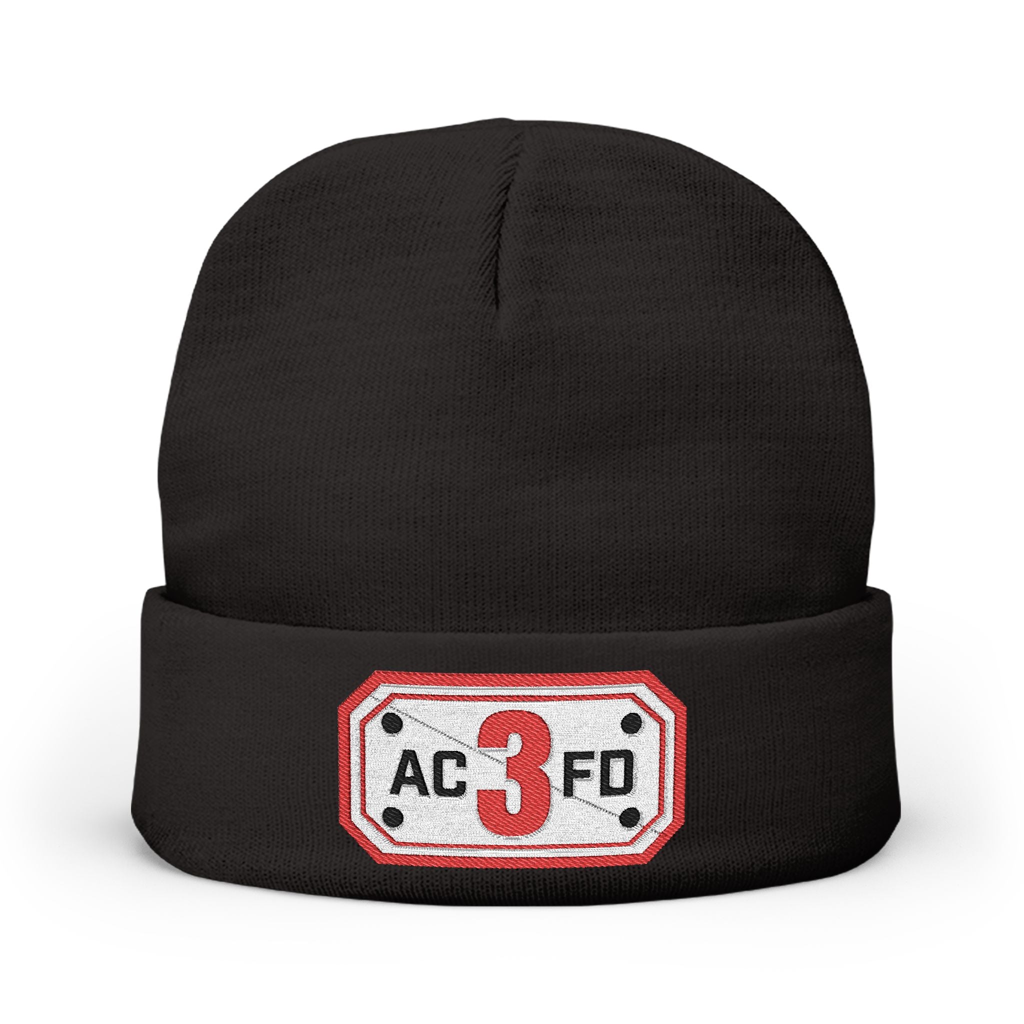 Arlington Engine 3- Knit Beanie (Embroidery)