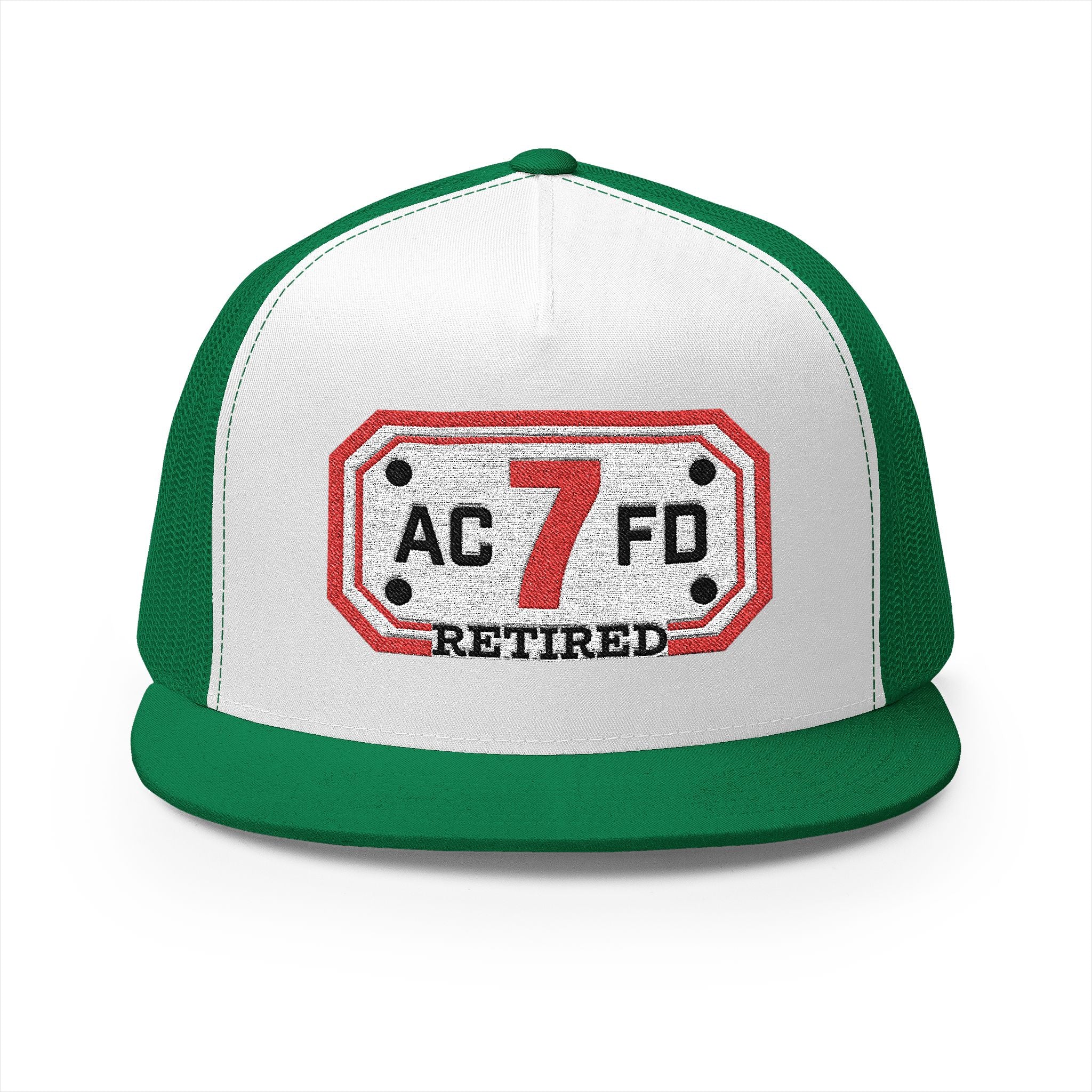 Retired Arlington Engine 7 - 5 Panel Trucker Cap (Embroidery)
