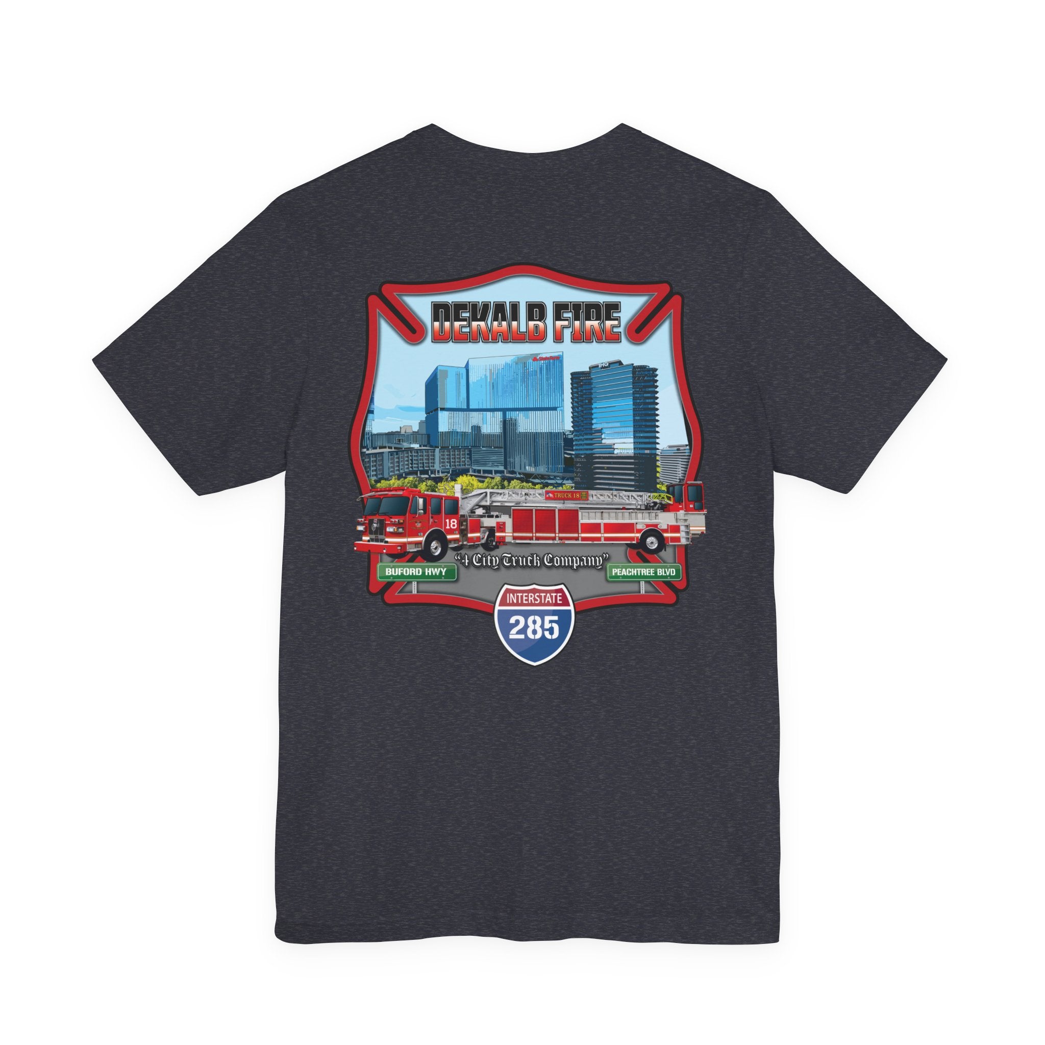 Dekalb County Fire Tiller 18 - Bella+Canvas Soft Unisex Tee