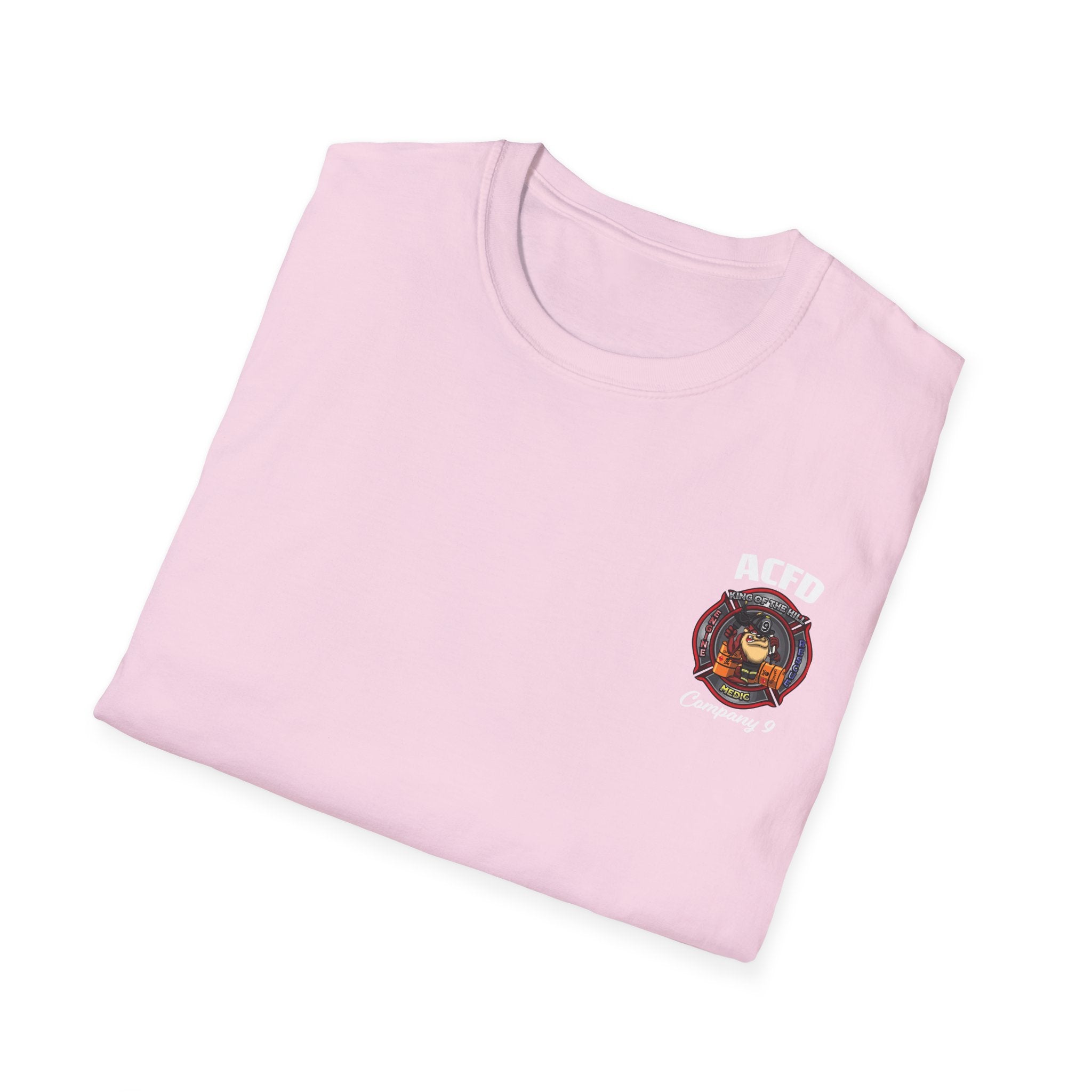 Station 9 Taz Front / FF Engine 9 back - Gildan Soft Cotton Softstyle T-Shirt