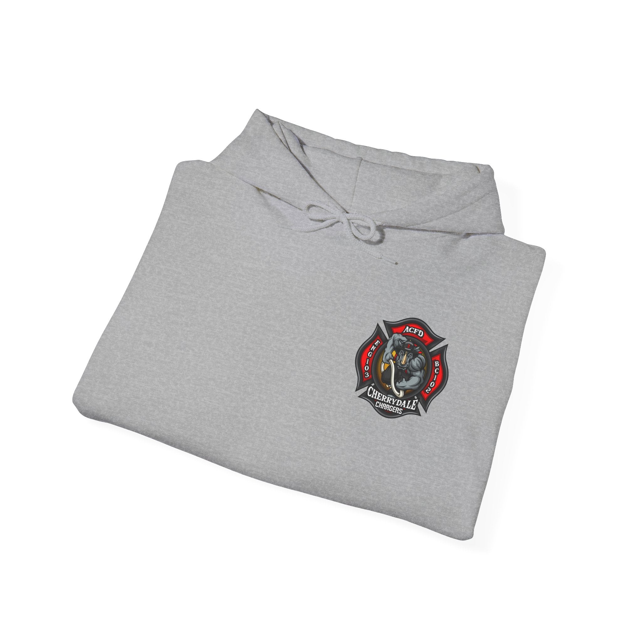 Arlington Station 3 Rhino Front/Back - Gildan Heavy Blend™ Hooded Sweatshirt