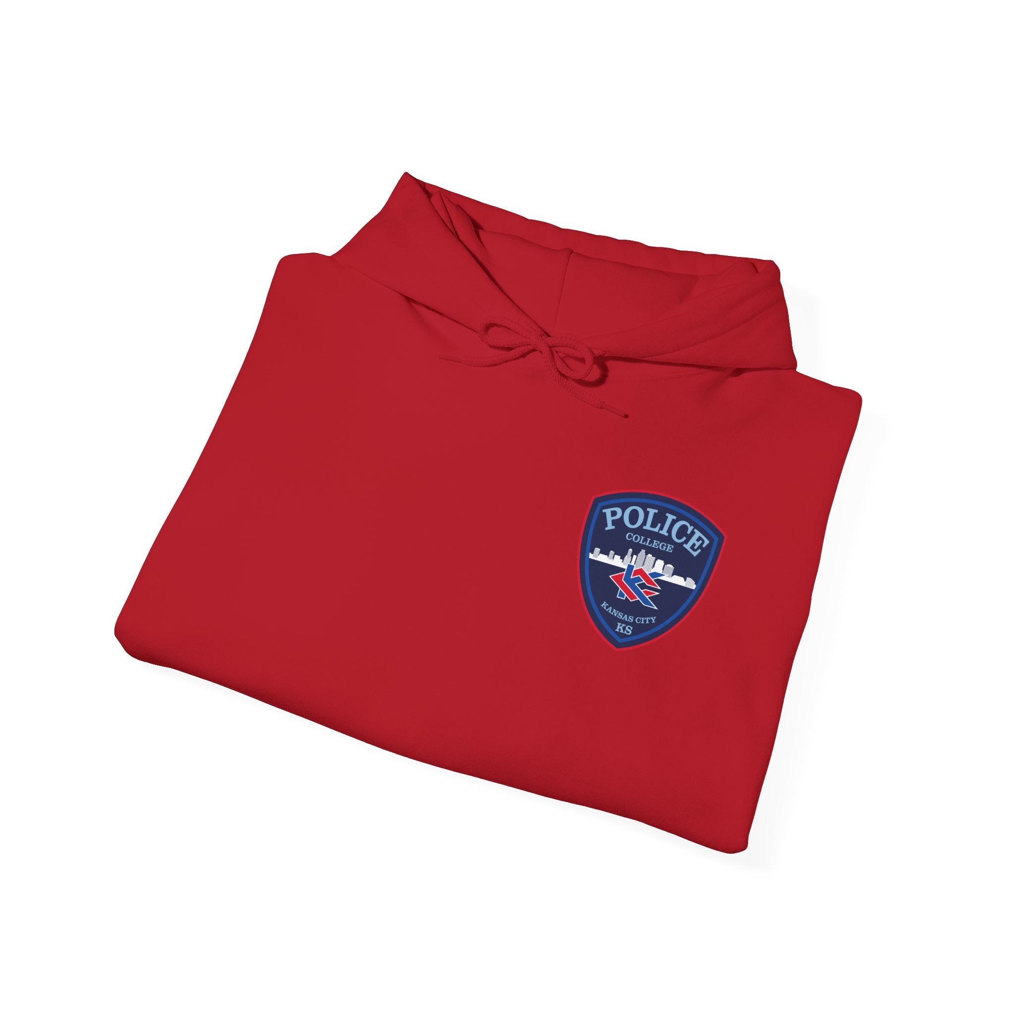 Kansas City College Police Blue Patch - Unisex Heavy Blend™ Hooded Sweatshirt