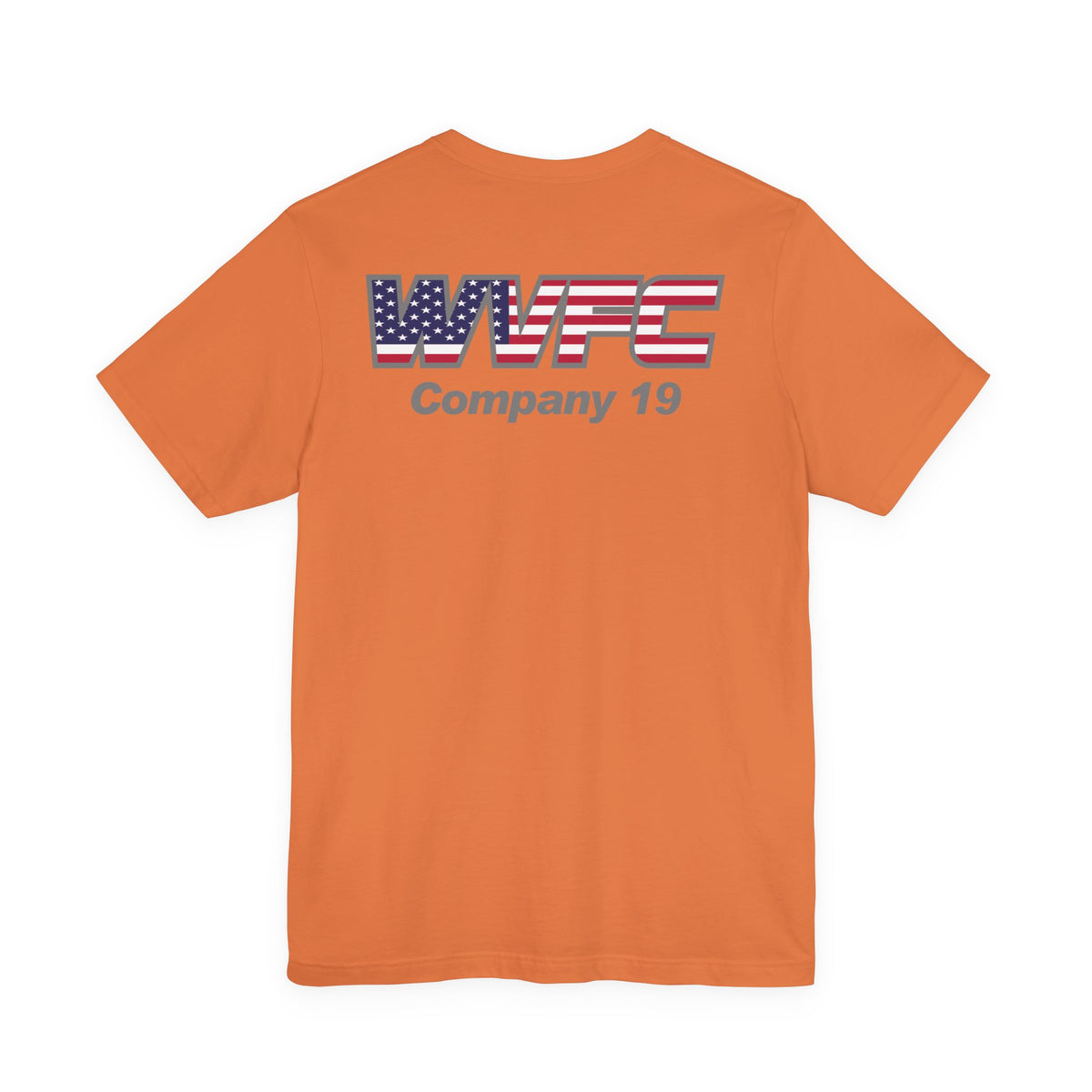 WVFC Goat Version 2 US Flag Gray- Unisex Jersey Short Sleeve Tee