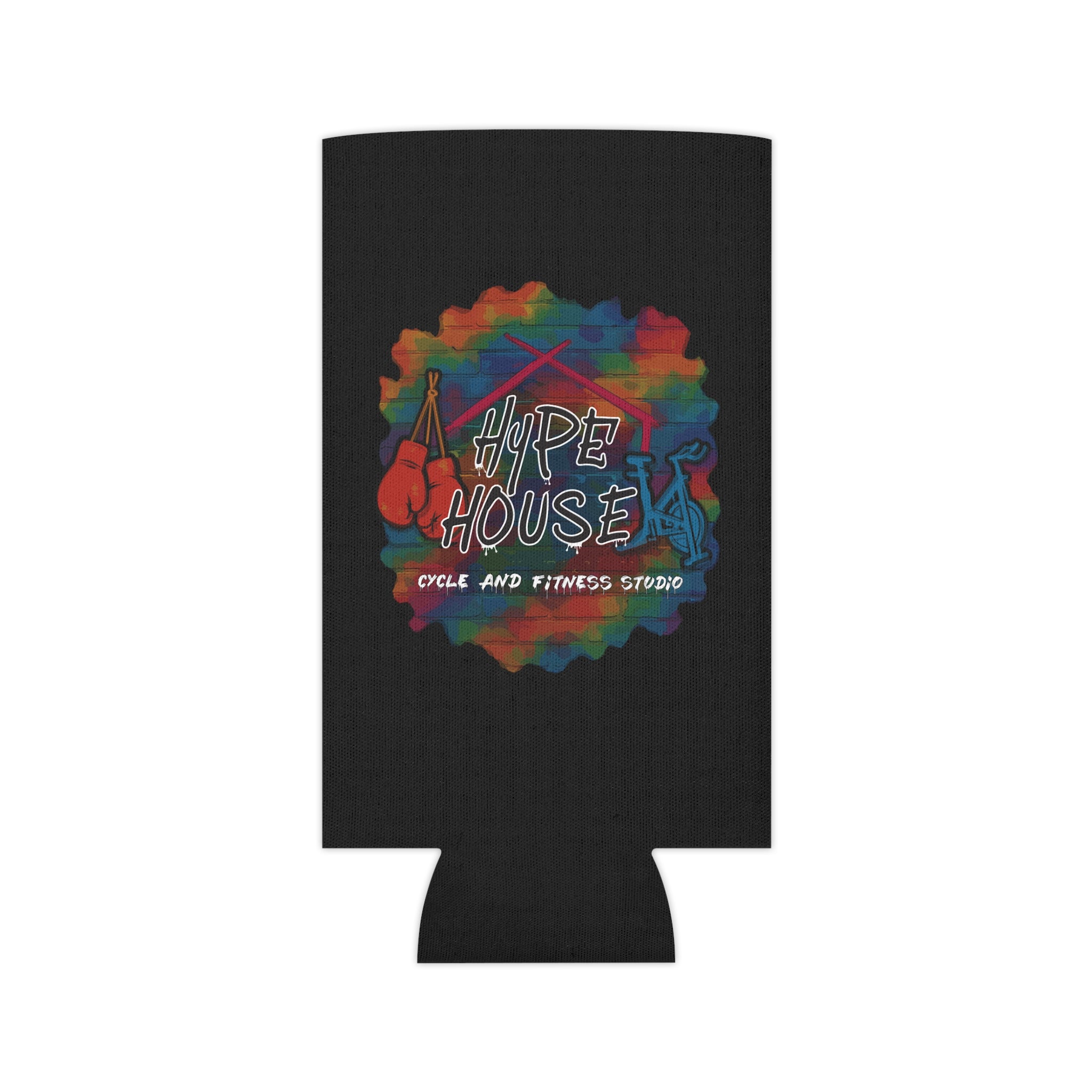 HH Cycle Colorful logo - Can Cooler