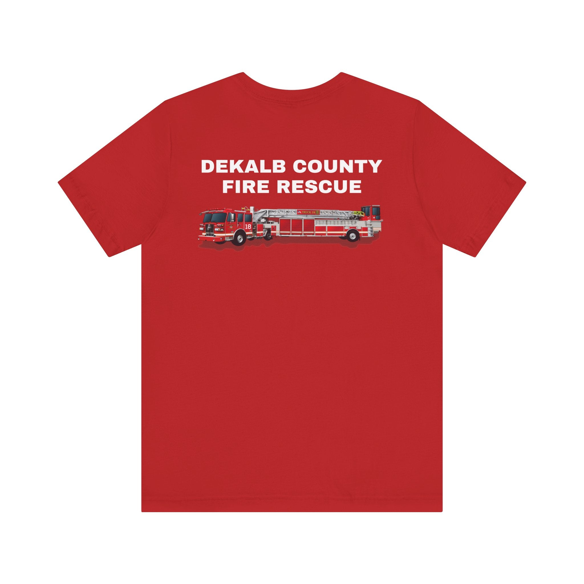Dekalb County Fire Tiller 18 Rendering - Bella+Canvas Soft Unisex Tee