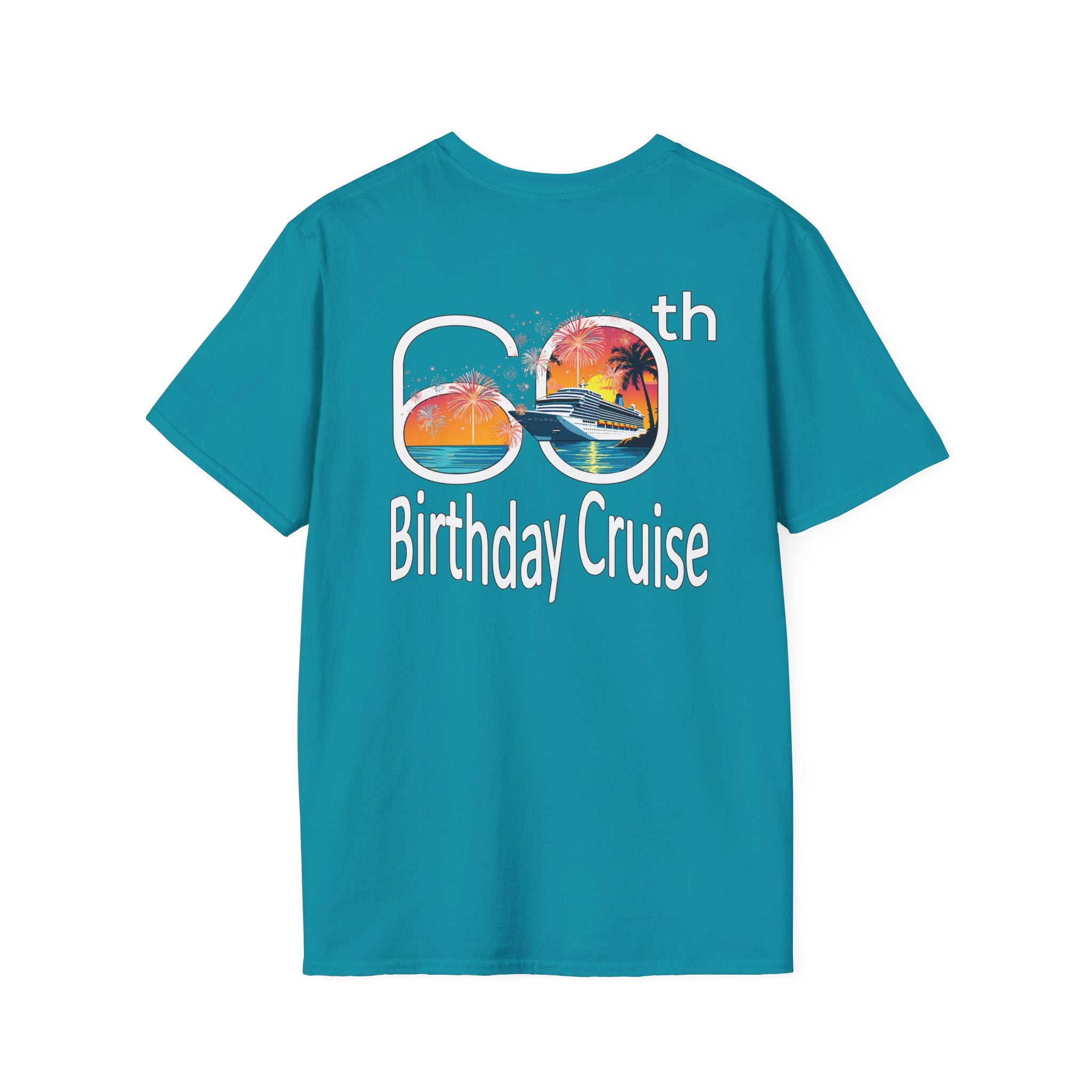 Renee Family Cruise Colorful - Unisex Softstyle Cotton T-Shirt