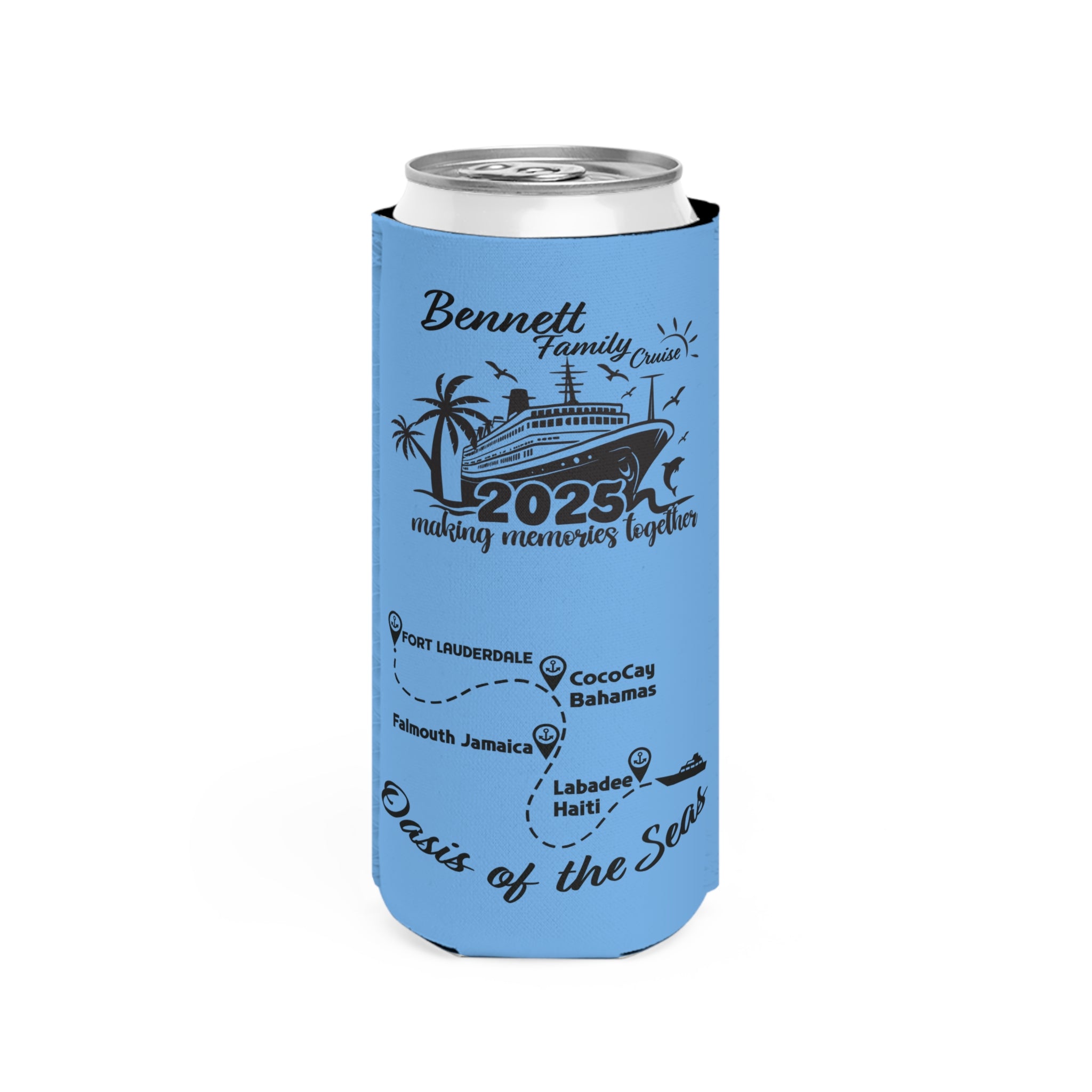 Bennett Family Cruise - Slim Can Cooler