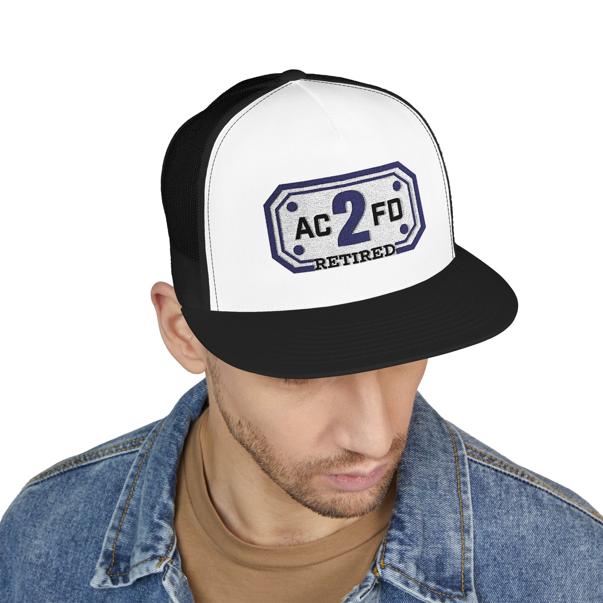 Retired Arlington Rescue 2 - 5 Panel Trucker Cap (Embroidery)