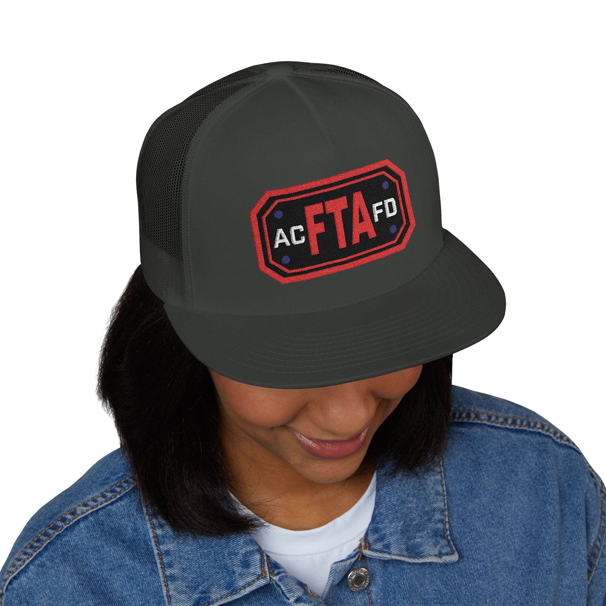 Arlington FTA (Fire Training Academy) - 5 Panel Trucker Cap (Embroidery)