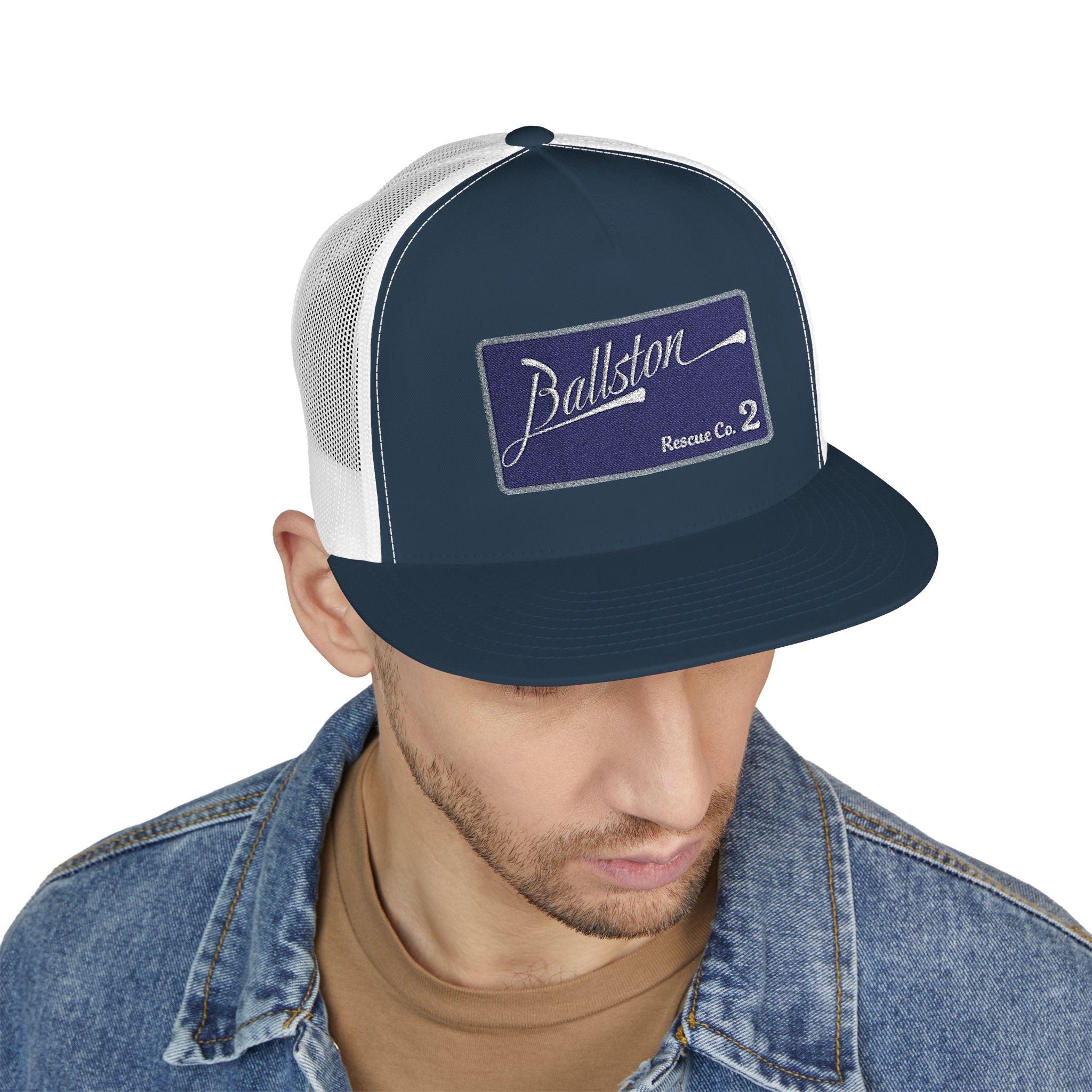Arlington Ballston Rescue Co. 2  - 5 Panel Trucker Cap (Embroidery)