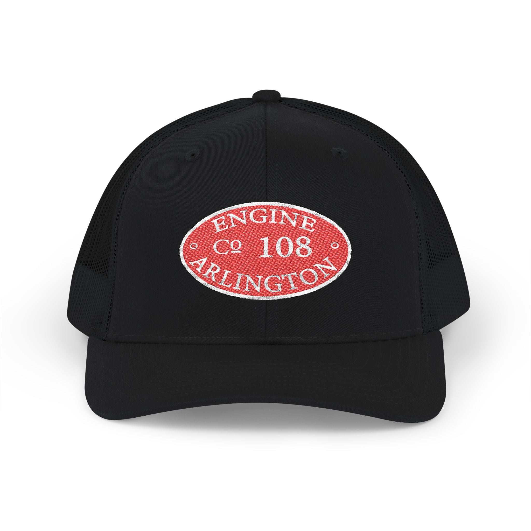 Arlington Engine 8 Circle Patch - (Richardson 112 Style Hat) Snapback Trucker
