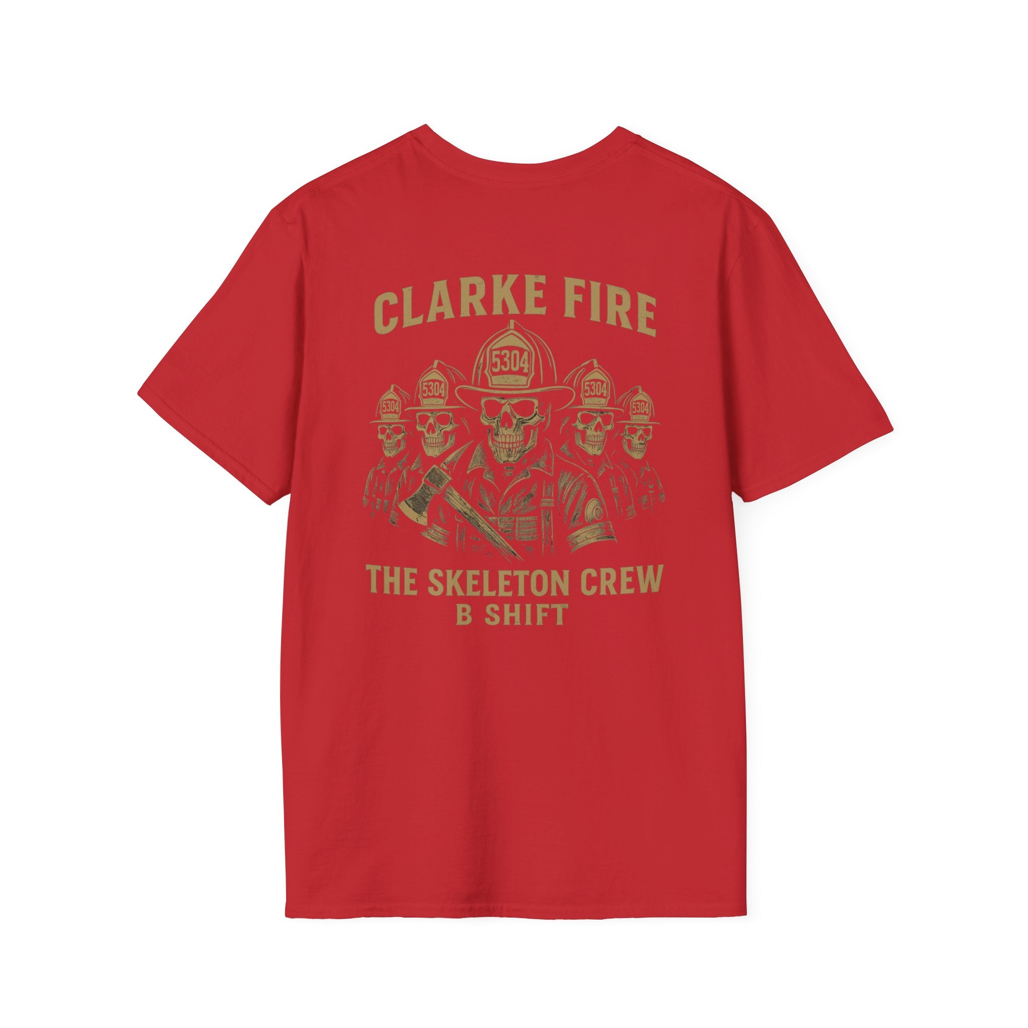 Clarke County B Shift version 2 (Portion of Proceeds go to Local 5304) - Gildan Soft Cotton Softstyle T-Shirt