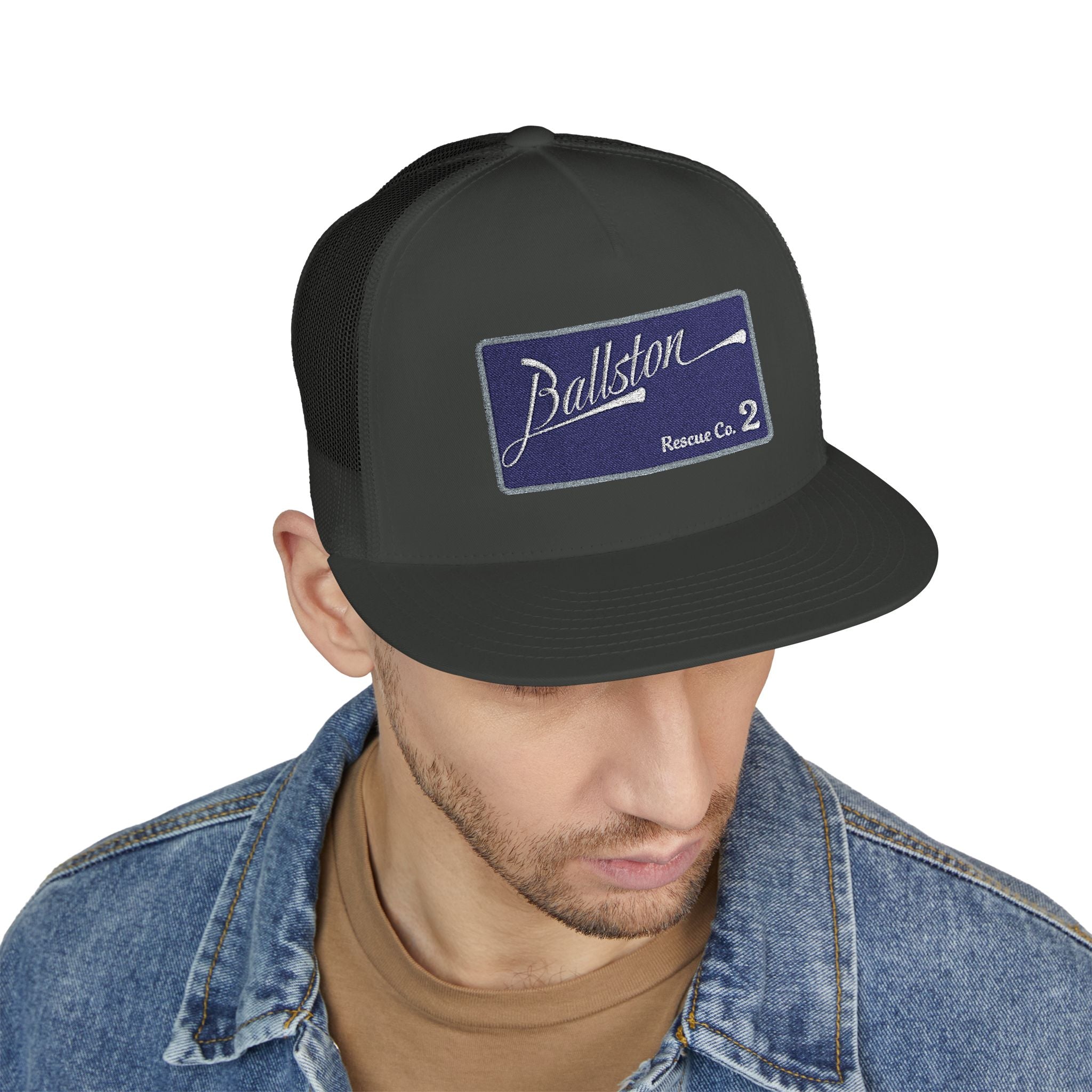 Arlington Ballston Rescue Co. 2  - 5 Panel Trucker Cap (Embroidery)
