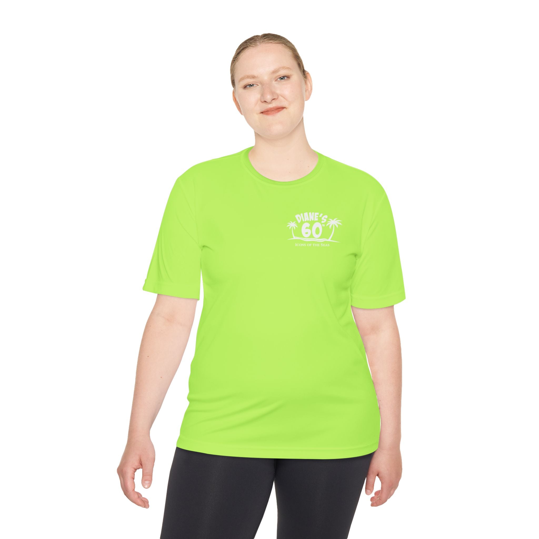 Diane Birthday Cruise White Text- Unisex Moisture Wicking Tee