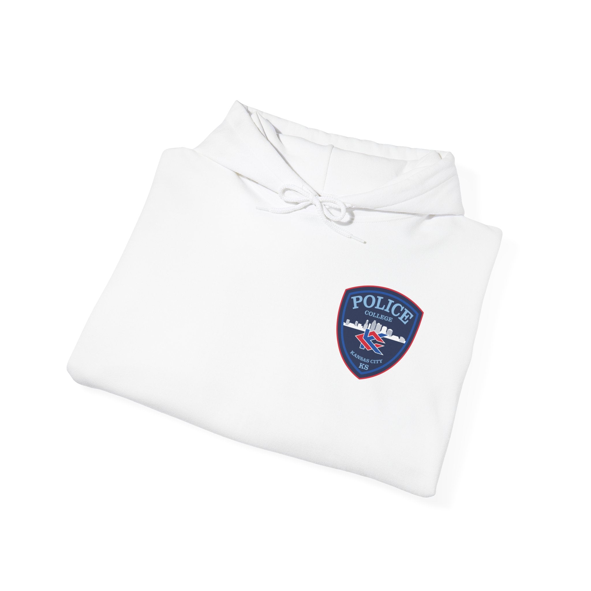 Kansas City College Police Blue Patch - Unisex Heavy Blend™ Hooded Sweatshirt
