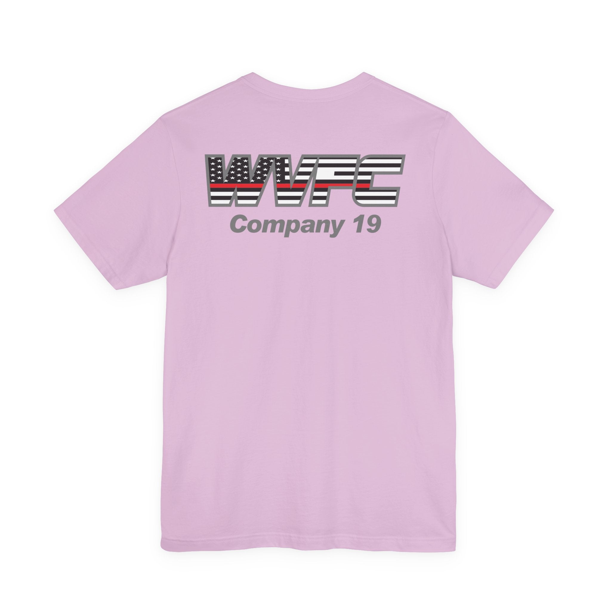 WVFC Goat Version 3 Red Line Flag Gray - Unisex Jersey Short Sleeve Tee