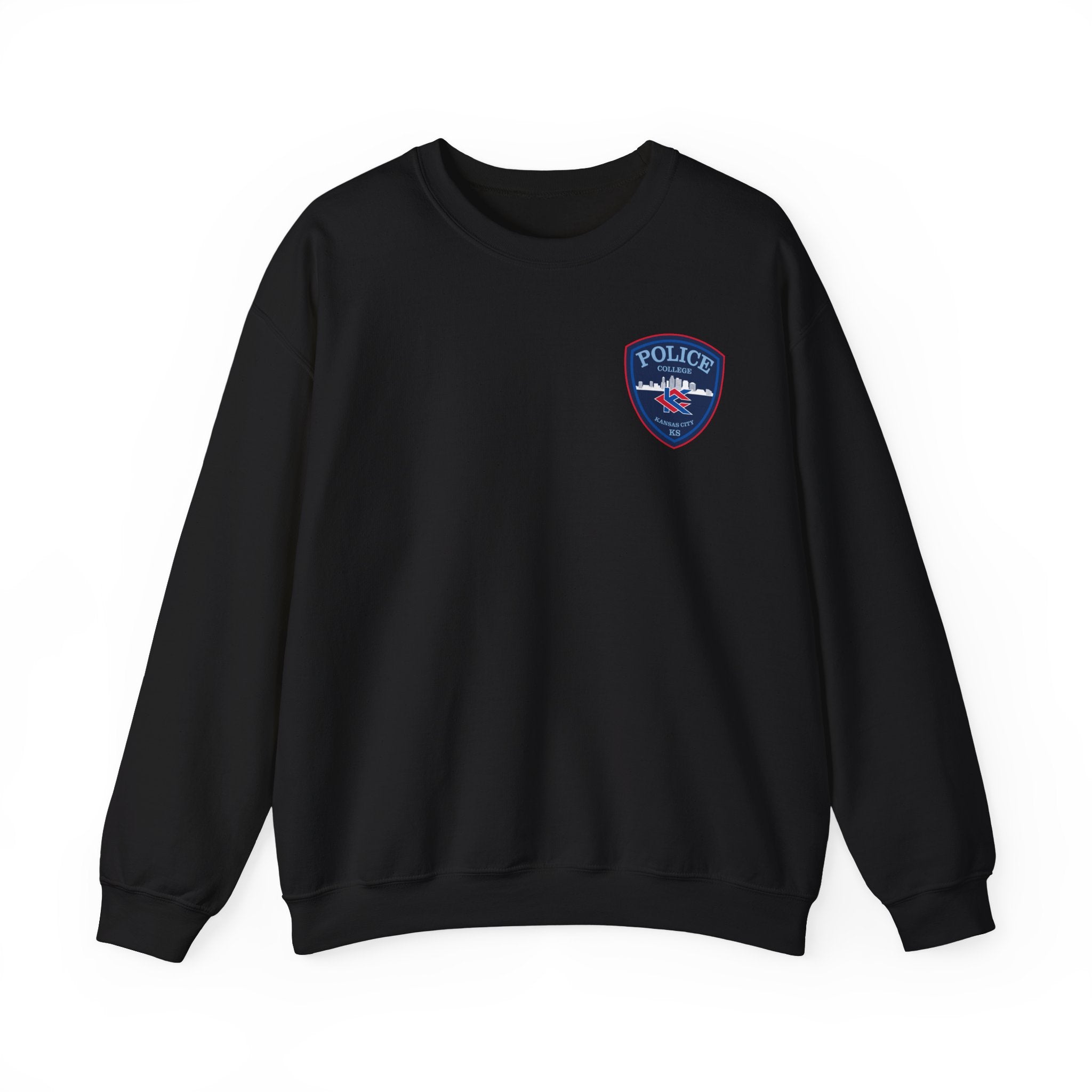 Kansas City College Police Blue Patch - Unisex Heavy Blend™ Crewneck Sweatshirt