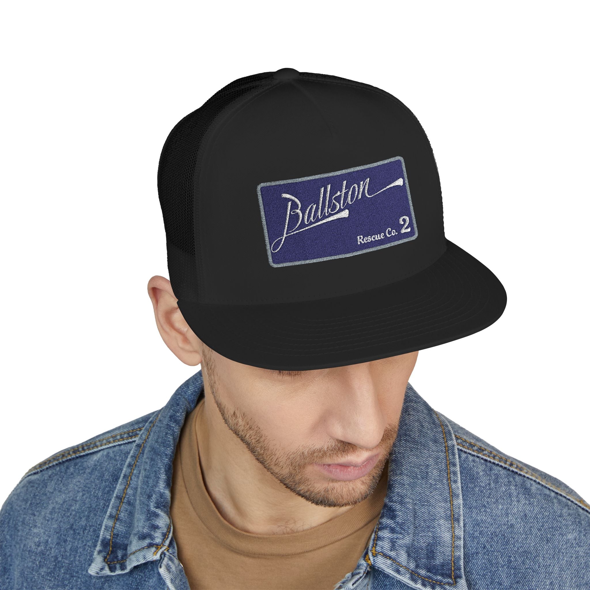 Arlington Ballston Rescue Co. 2  - 5 Panel Trucker Cap (Embroidery)