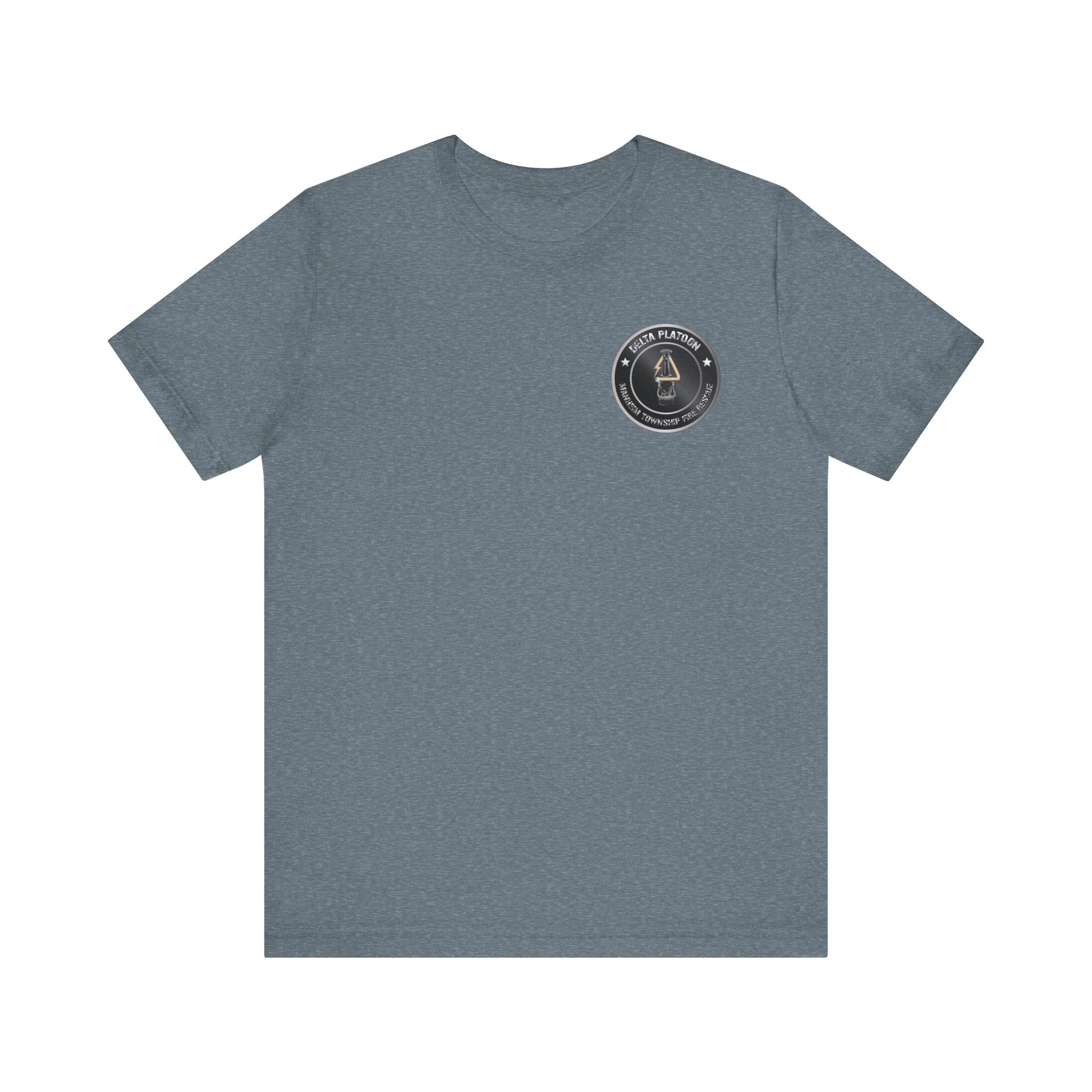 Manheim Township Local Delta Platoon Local white - Bella+Canvas Soft Unisex Tee