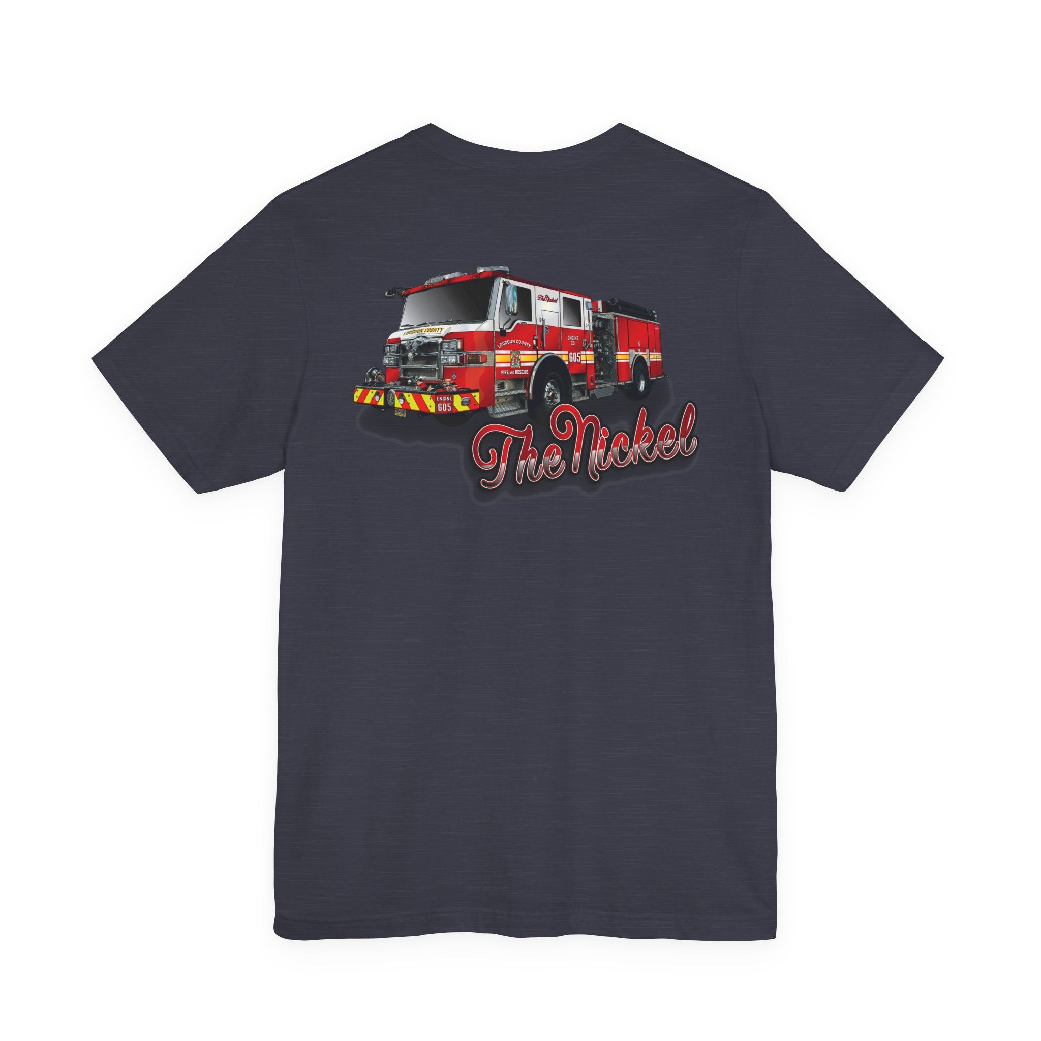 (Bigger Chest logo) LCFR Hamilton Station 5 version 4 Nickel Back- Bella+Canvas Soft Unisex Tee