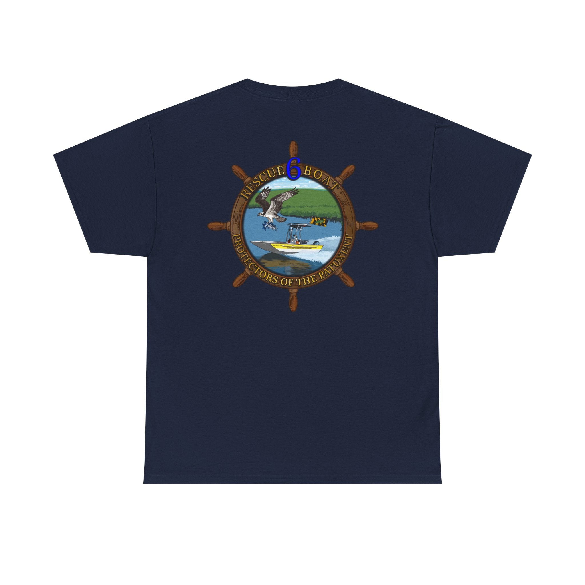 Huntingtown Vol. Fire Boat 6 - Heavy Cotton Unisex Tee