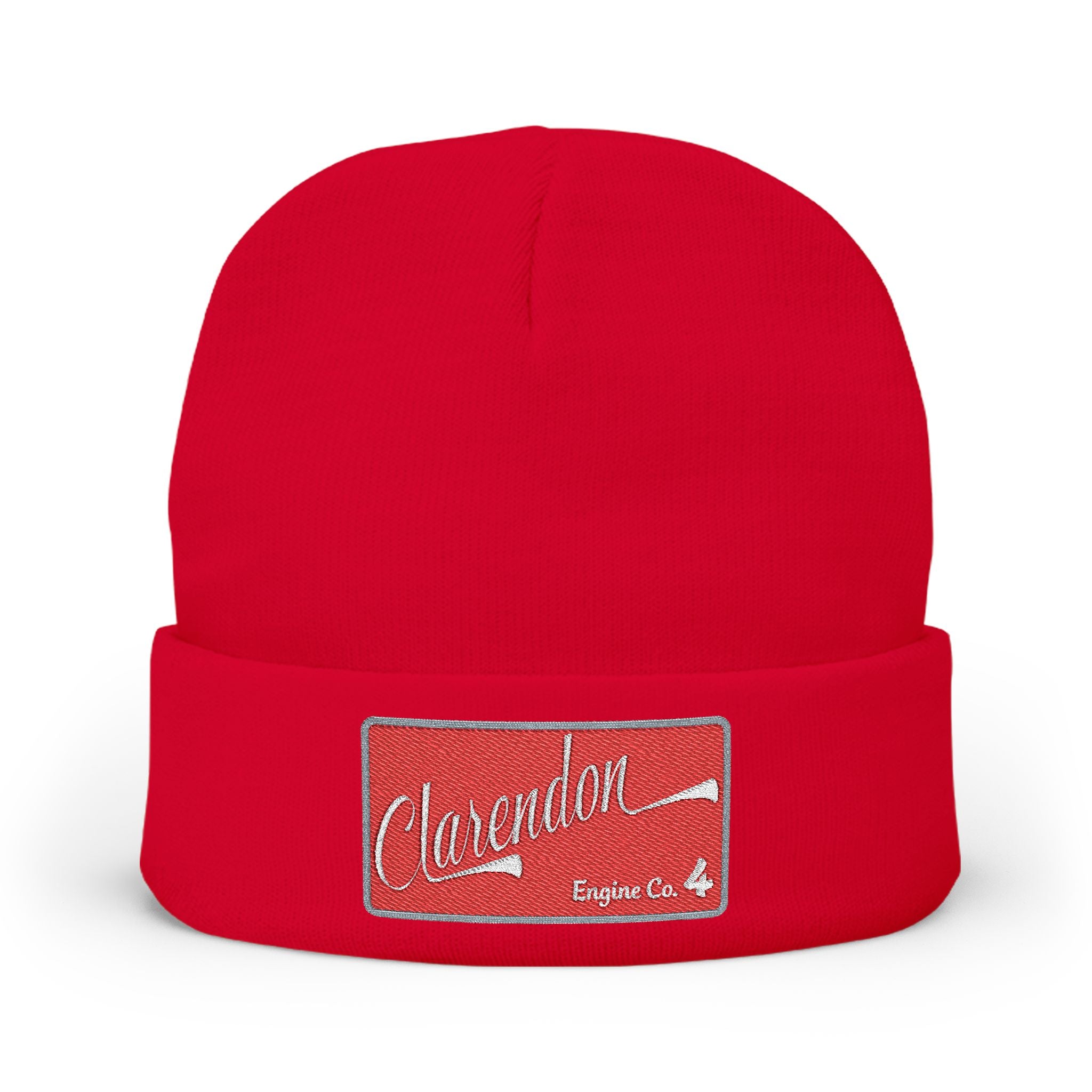 Arlington Clarendon Engine 4- Knit Beanie (Embroidery)