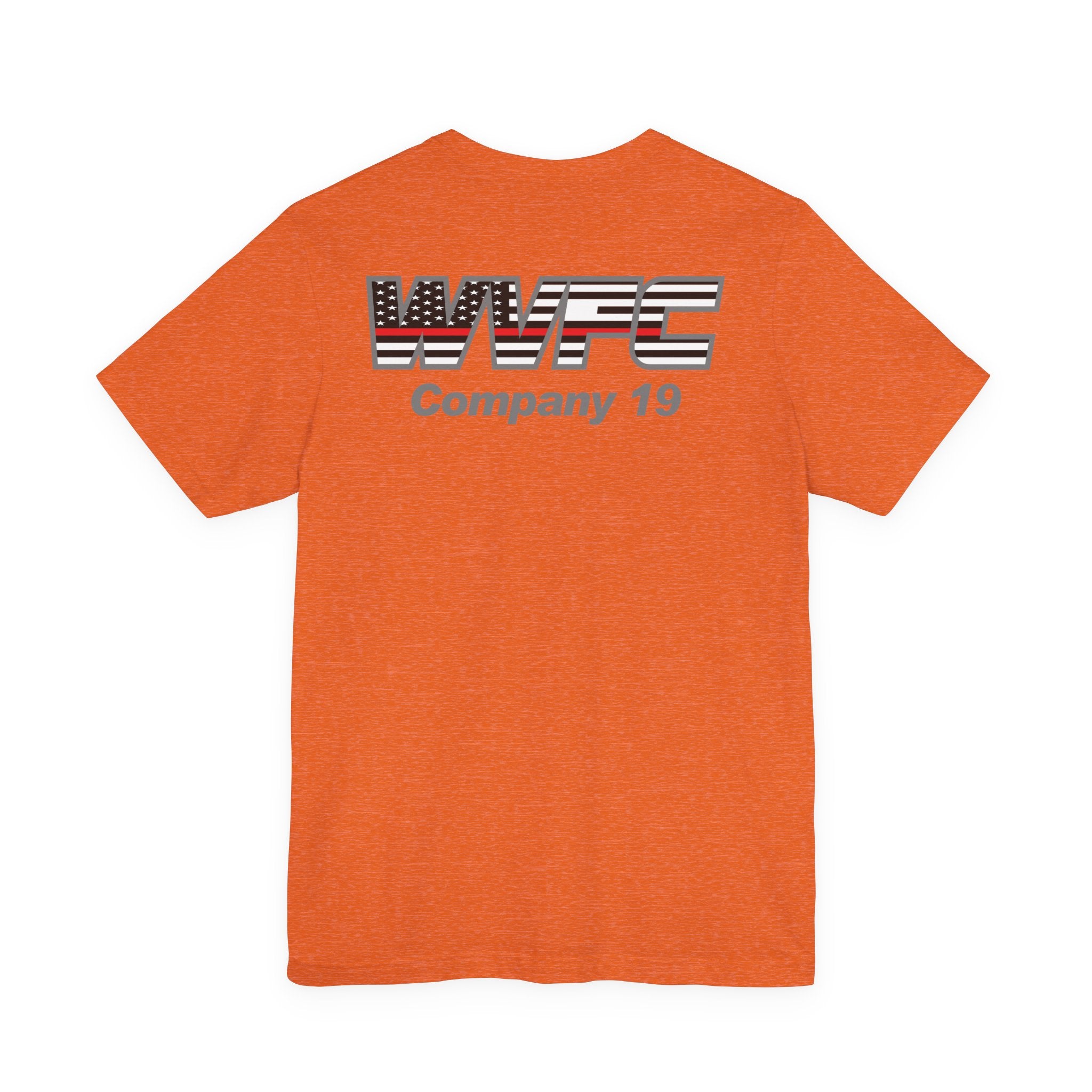 WVFC Goat Version 3 Red Line Flag Gray - Unisex Jersey Short Sleeve Tee