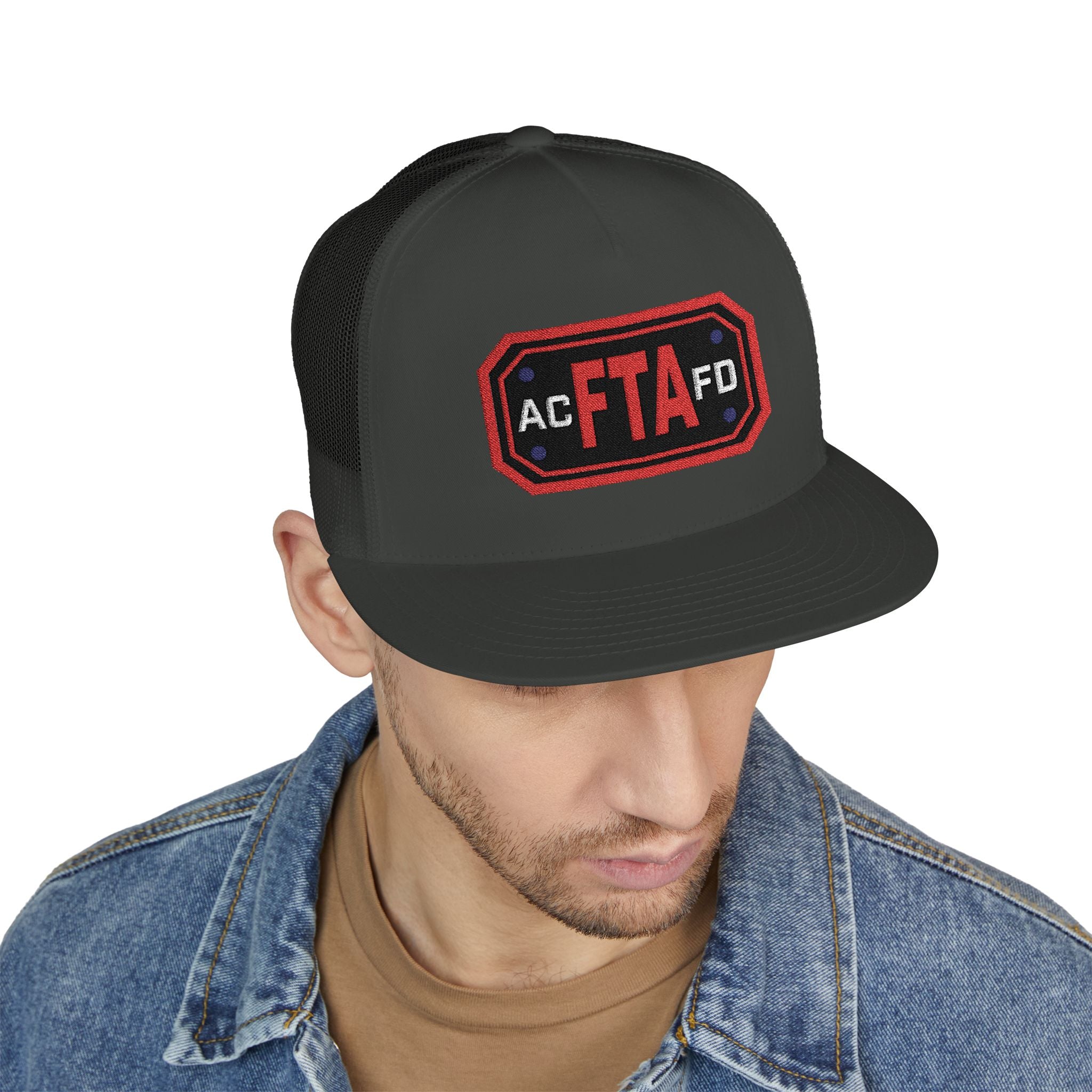 Arlington FTA (Fire Training Academy) - 5 Panel Trucker Cap (Embroidery)