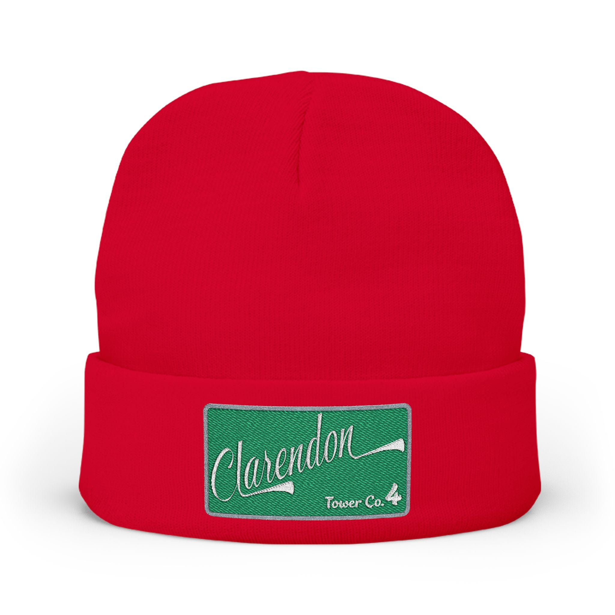 Arlington Clarendon Tower 4- Knit Beanie (Embroidery)