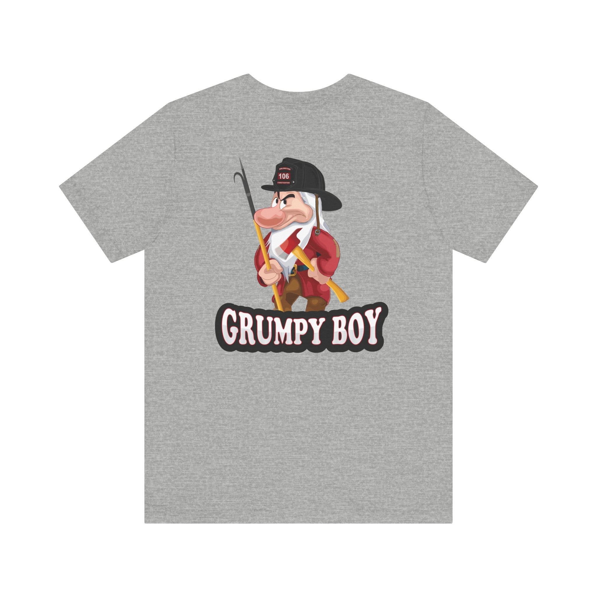 Grumpy Boy Firefighter - Heavy Cotton Unisex Tee -