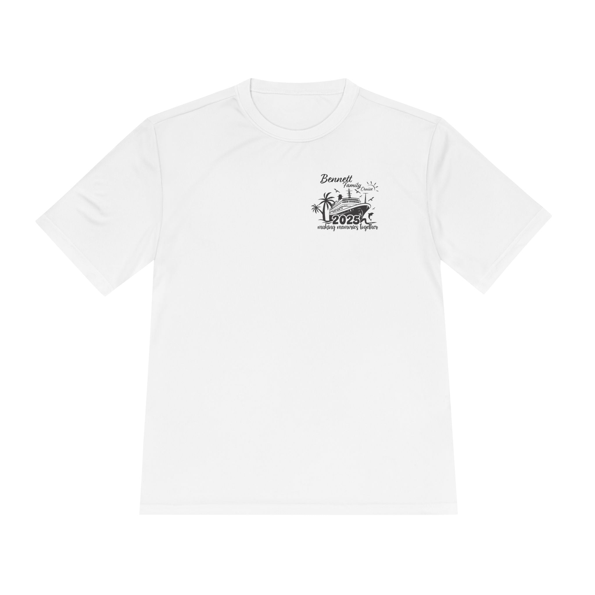 Bennet Family Cruise Black Text - Unisex Moisture Wicking Tee