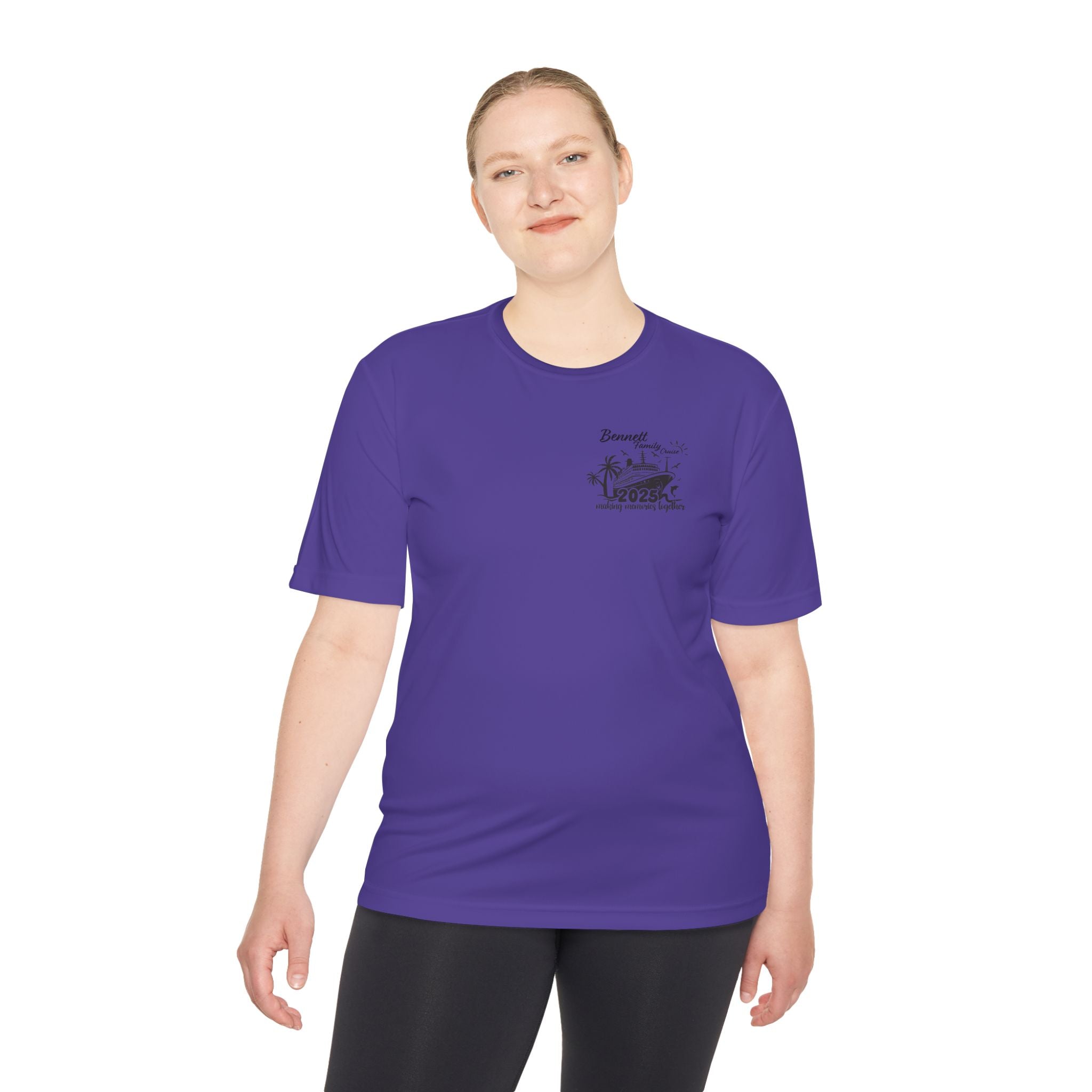 Bennet Family Cruise Black Text - Unisex Moisture Wicking Tee