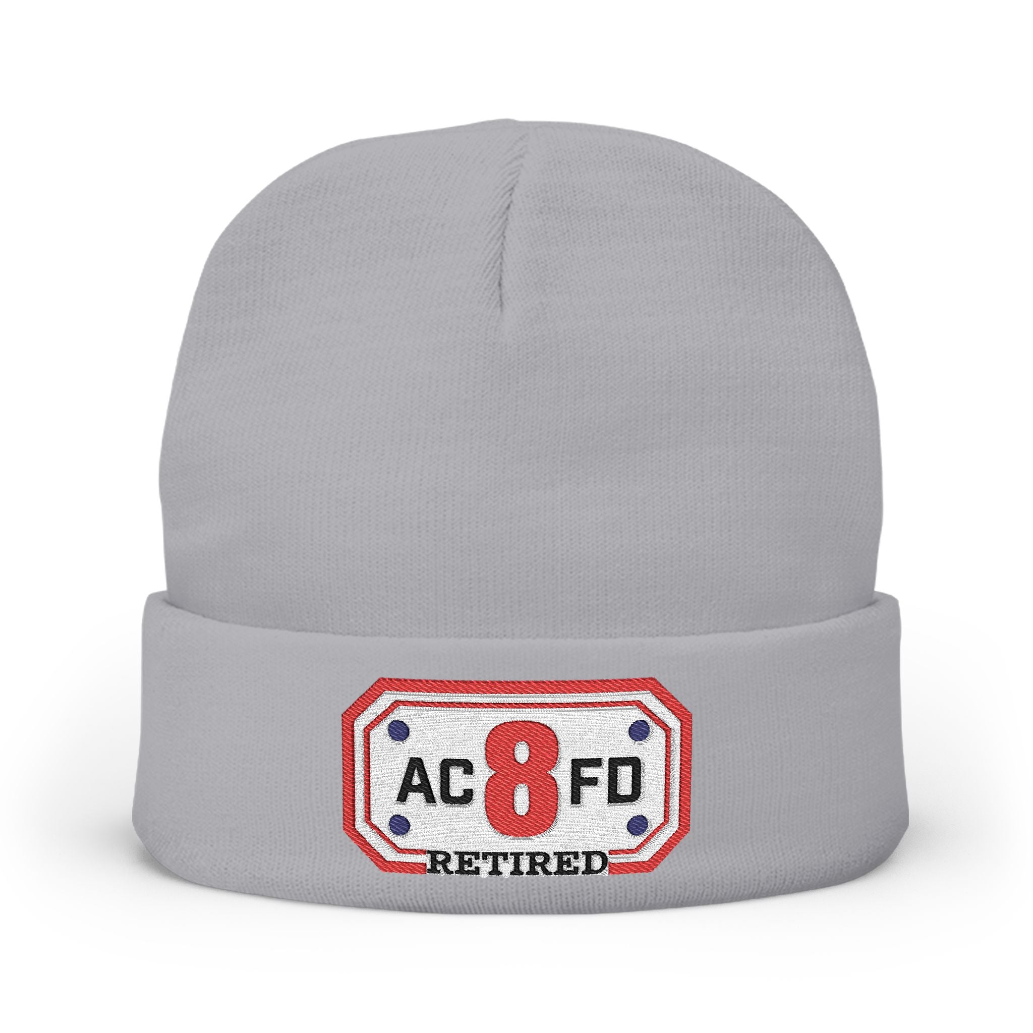 Retired Arlington Engine 8- Knit Beanie (Embroidery)