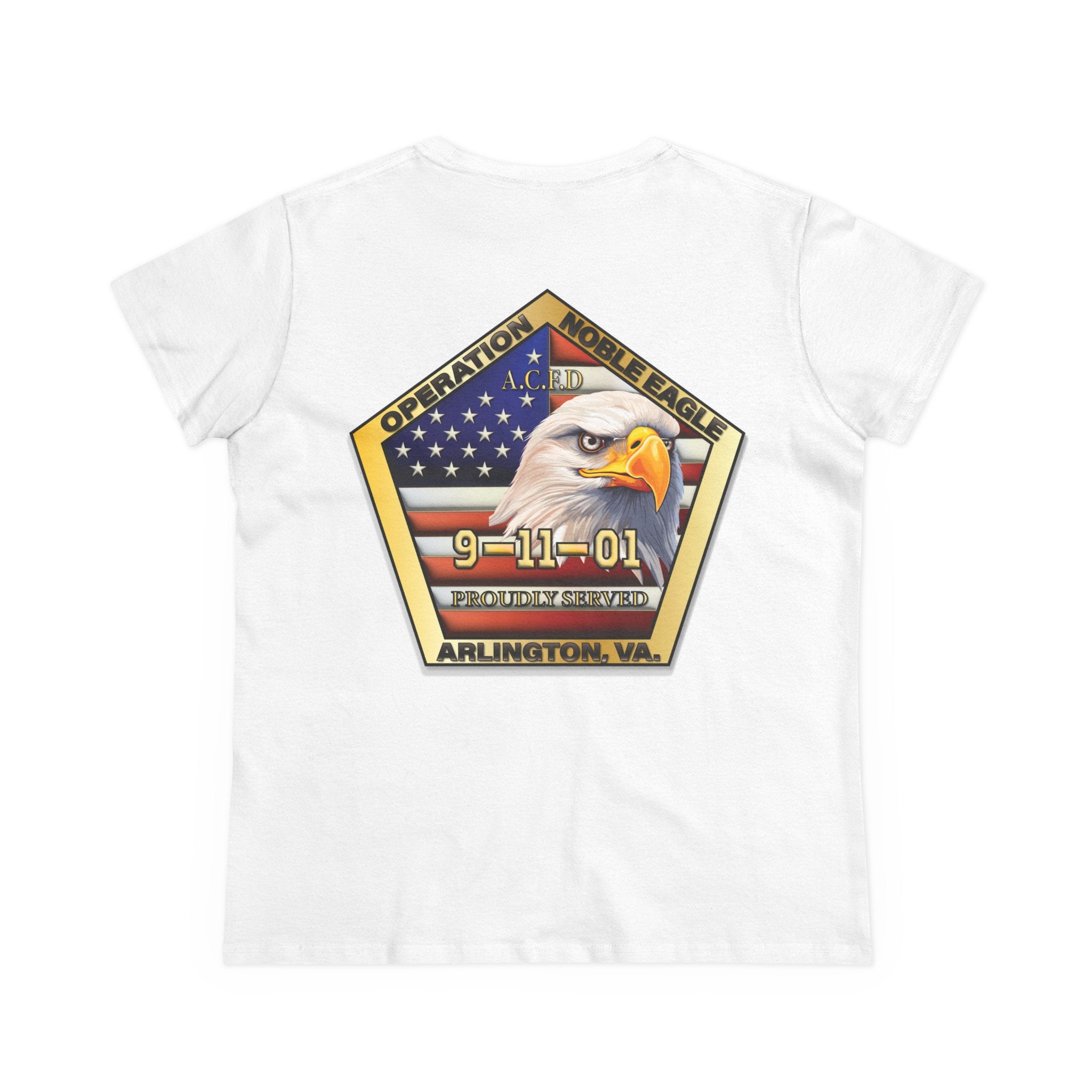 Arlington Badge / Operation Noble Eagle - Gildan Women's Midweight Cotton Tee